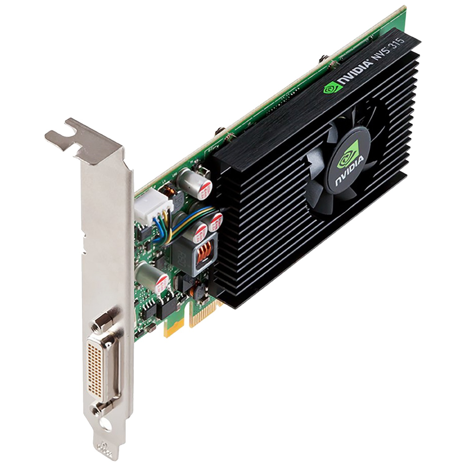 Remis à neuf - Carte graphique à profil élevé NVS 315 Professional de NVIDIA (port 1&nbsp;Go DDR3 64 bits/PCI Express 2,0 x16/DMS-59)