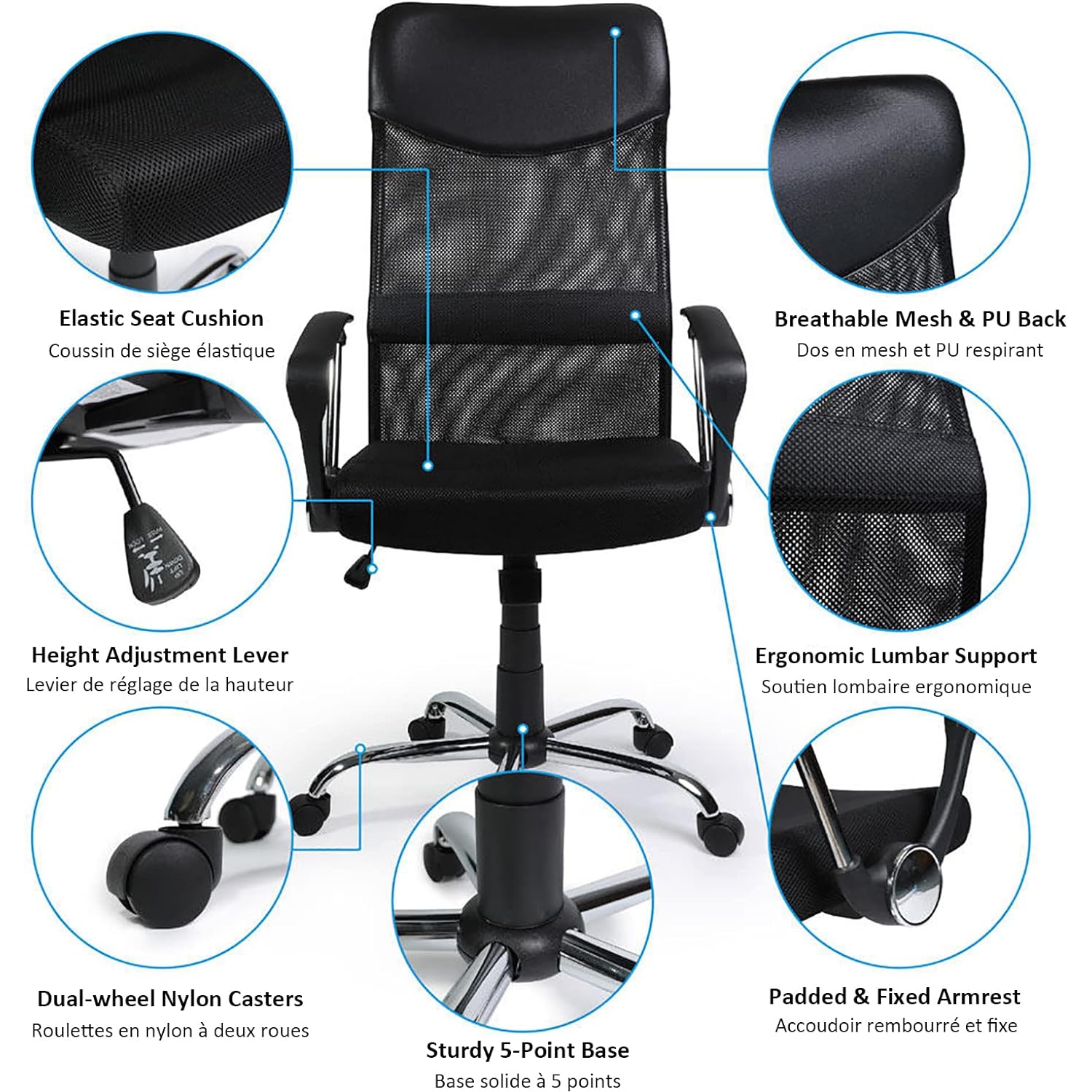 FAUTEUIL DE JEU SA-107&nbsp;A MC018 DE LUXWIN