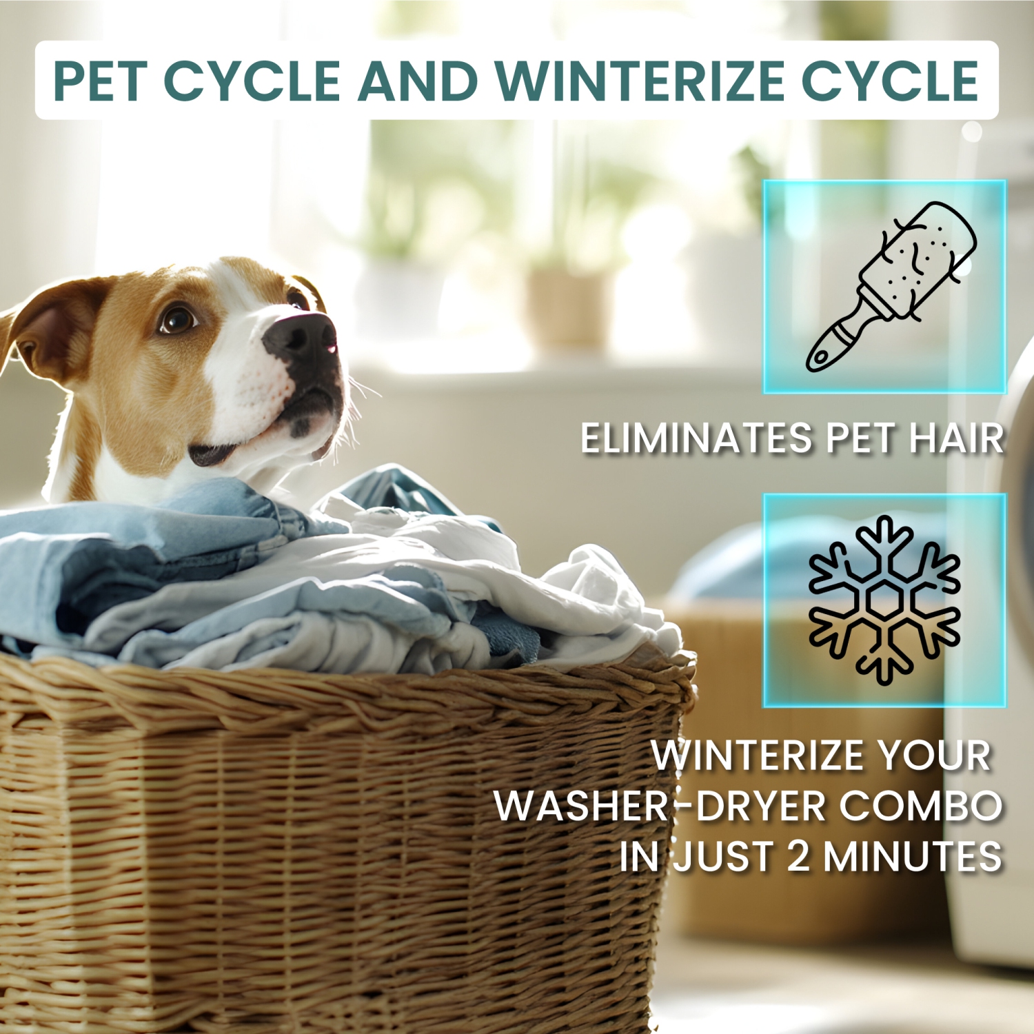 Equator All-in-One winterized Washer Dryer VENTLESS/VENTED PET cycle 1.62cf/15lbs 110V