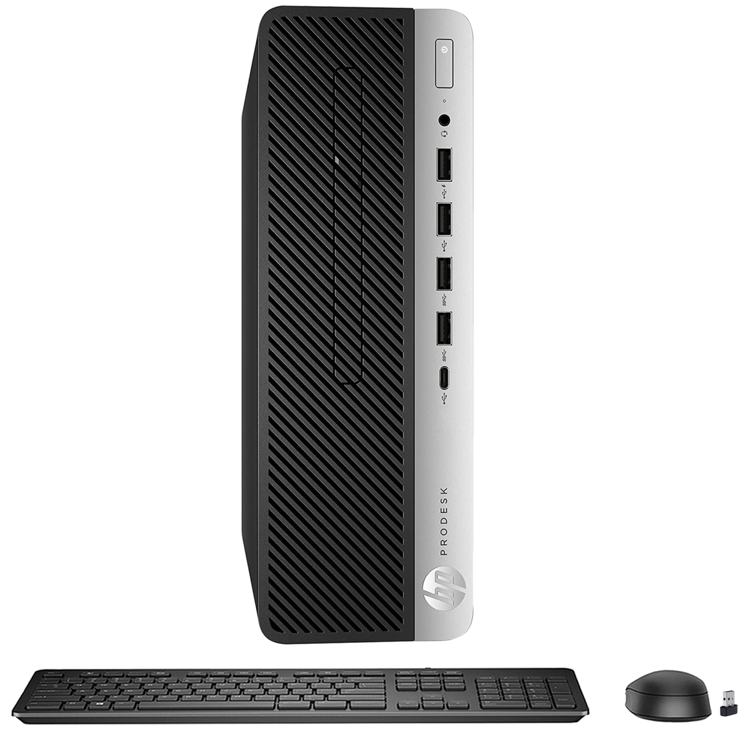 Refurbished - Desktop Computer HP ProDesk 600 G3 Home/Office SFF PC (Core i5_ 1TB SSD_ 8GB DDR4 RAM_ Windows 10 Pro_ Wireless Keyboard and Mouse)