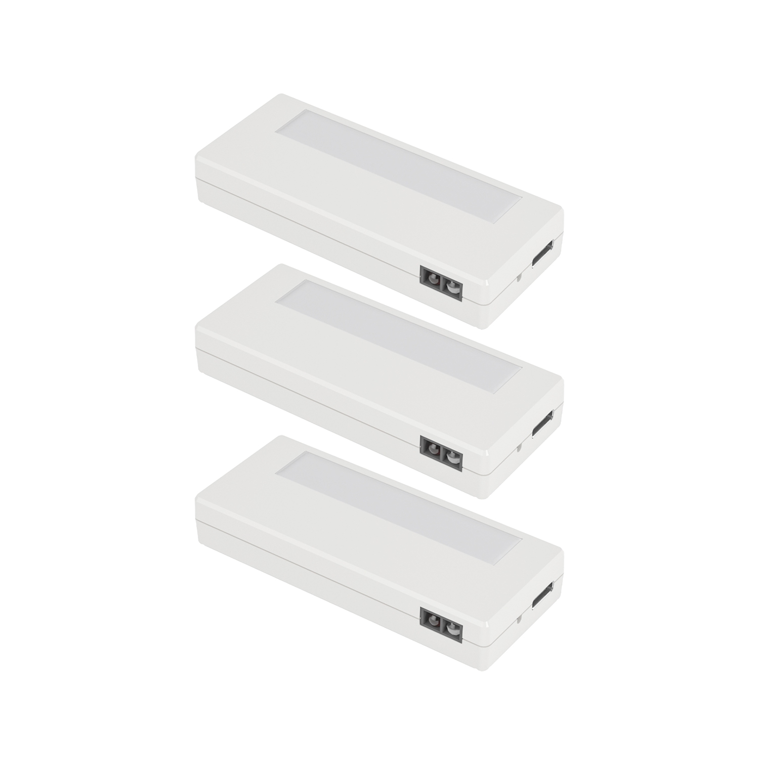 BAZZ 3 Pack Magnetic Contact Sensor Rechargeable Accent Light 3000K Soft White 0.6W 40Lumens, U22111X3W