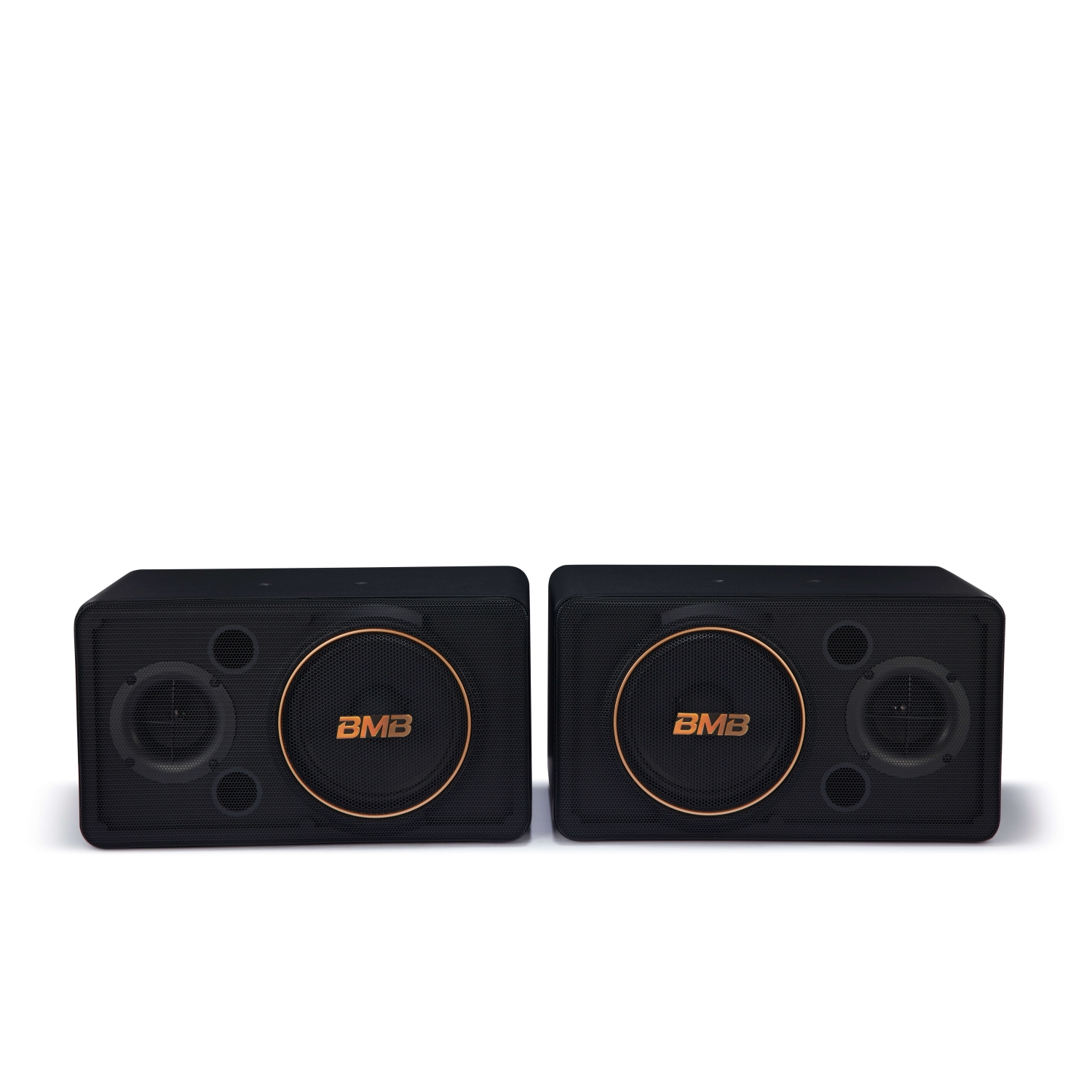 NEW BMB DAR-200HD 4K HDMI ARC Optical Bluetooth Karaoke Amplifier, WH-210 UHF Wireless Microphones, CSJ-08 08" Karaoke Speakers, and Wall Mounts