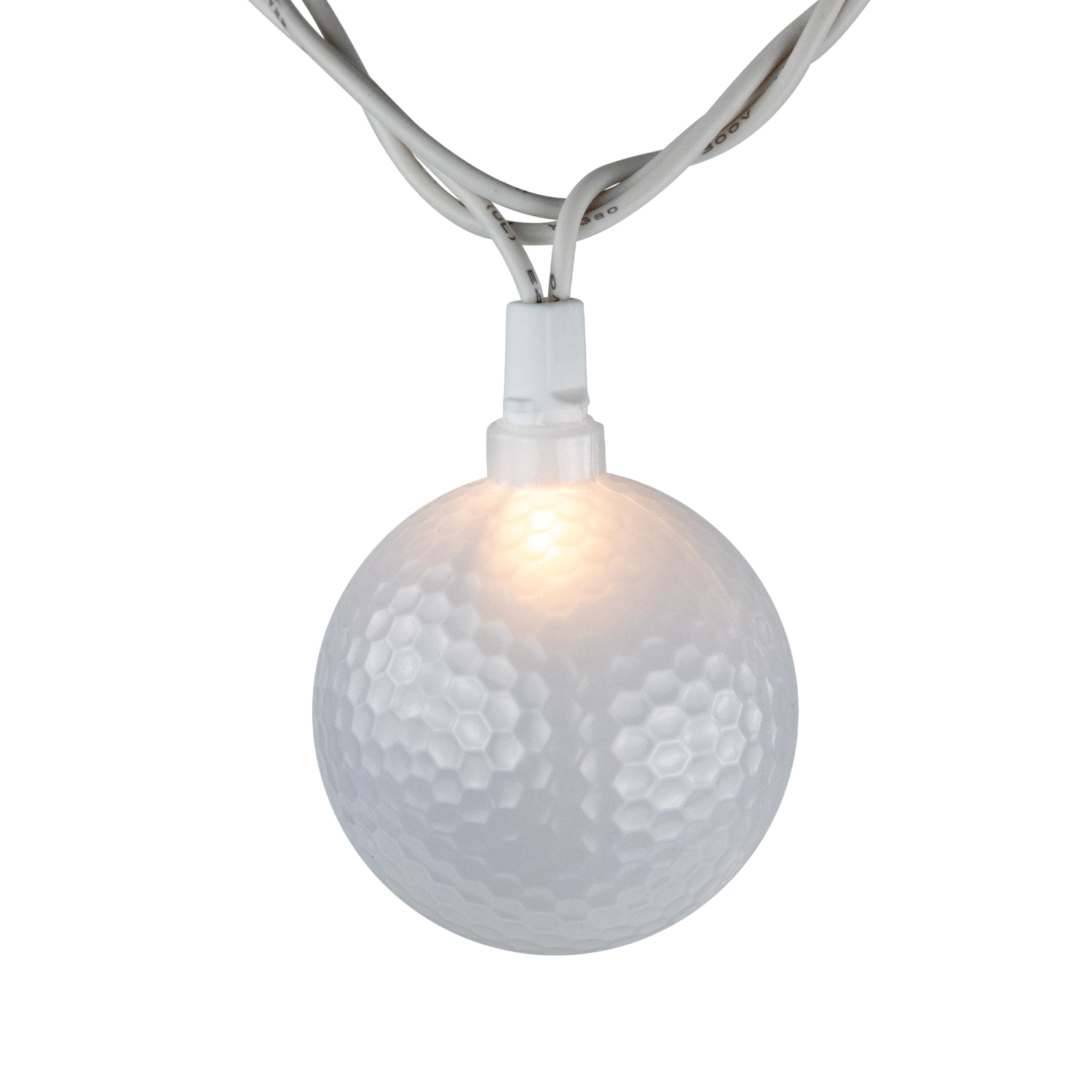 Golf Ball Patio Light Set - 6' White Wire - 10ct