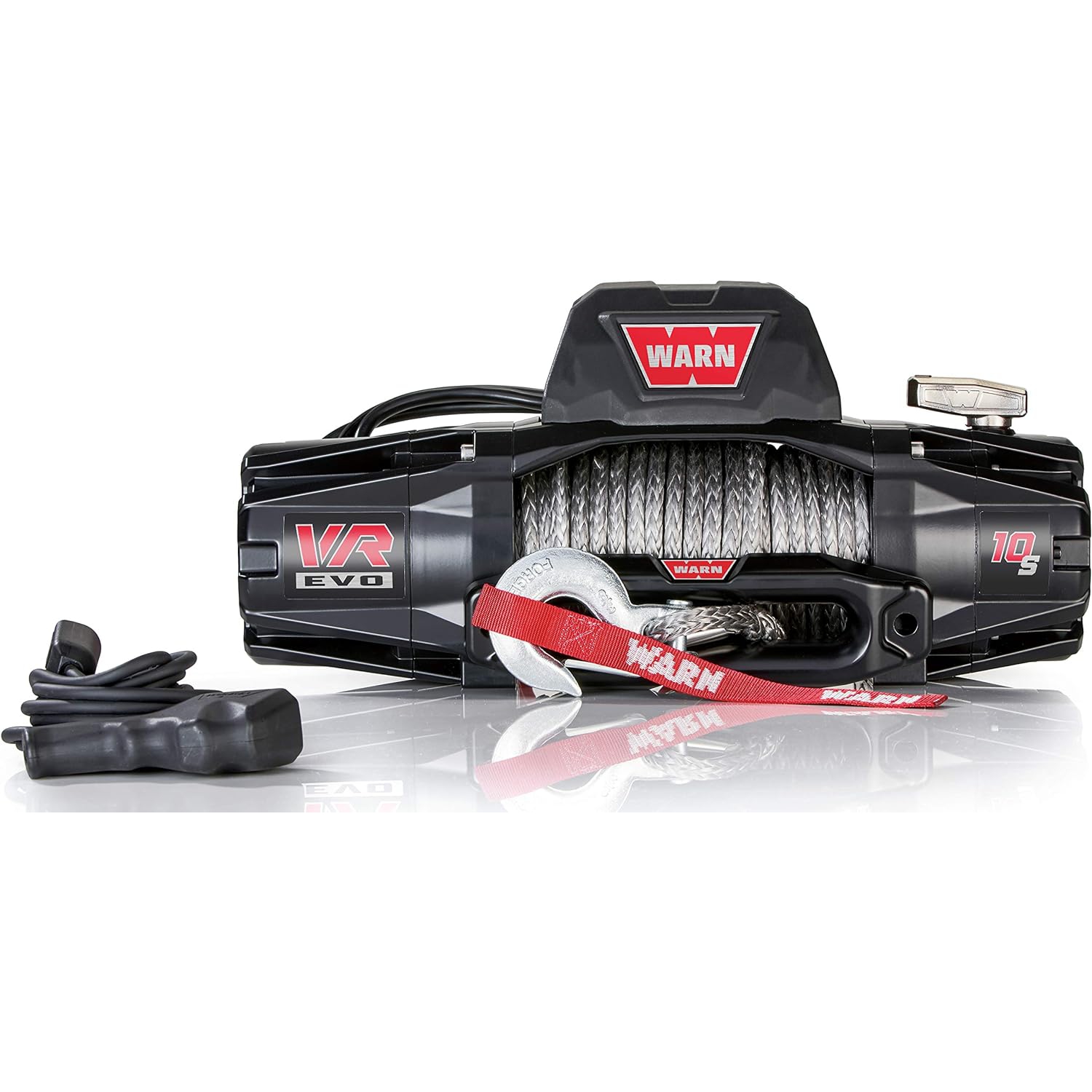 WARN 103253 VR EVO 10-S Standard Duty Winch with Synthetic Rope - 10,000 lb. Capacity
