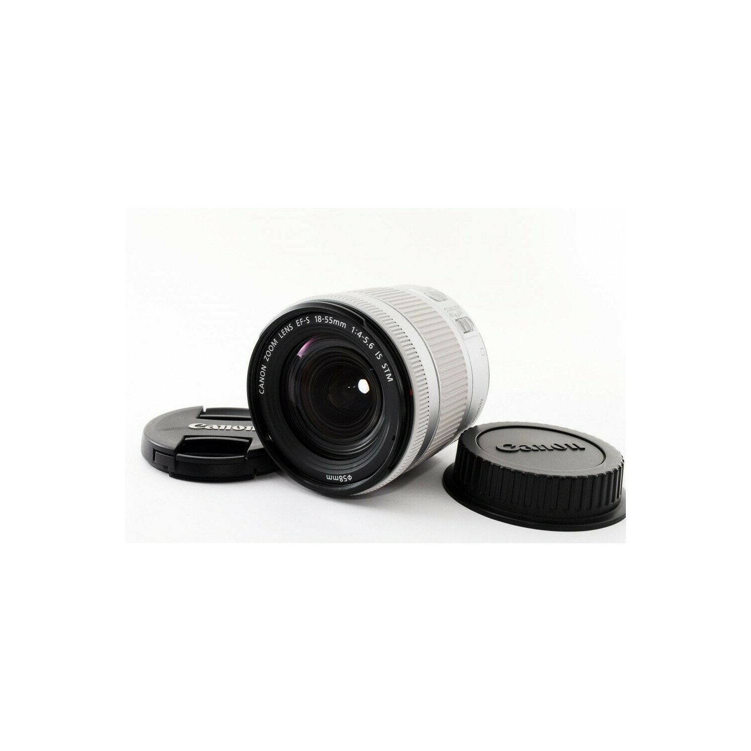 Canon EF-S 18-55mm f/4-5.6 IS STM Lens (White, Open Box) - 10PC