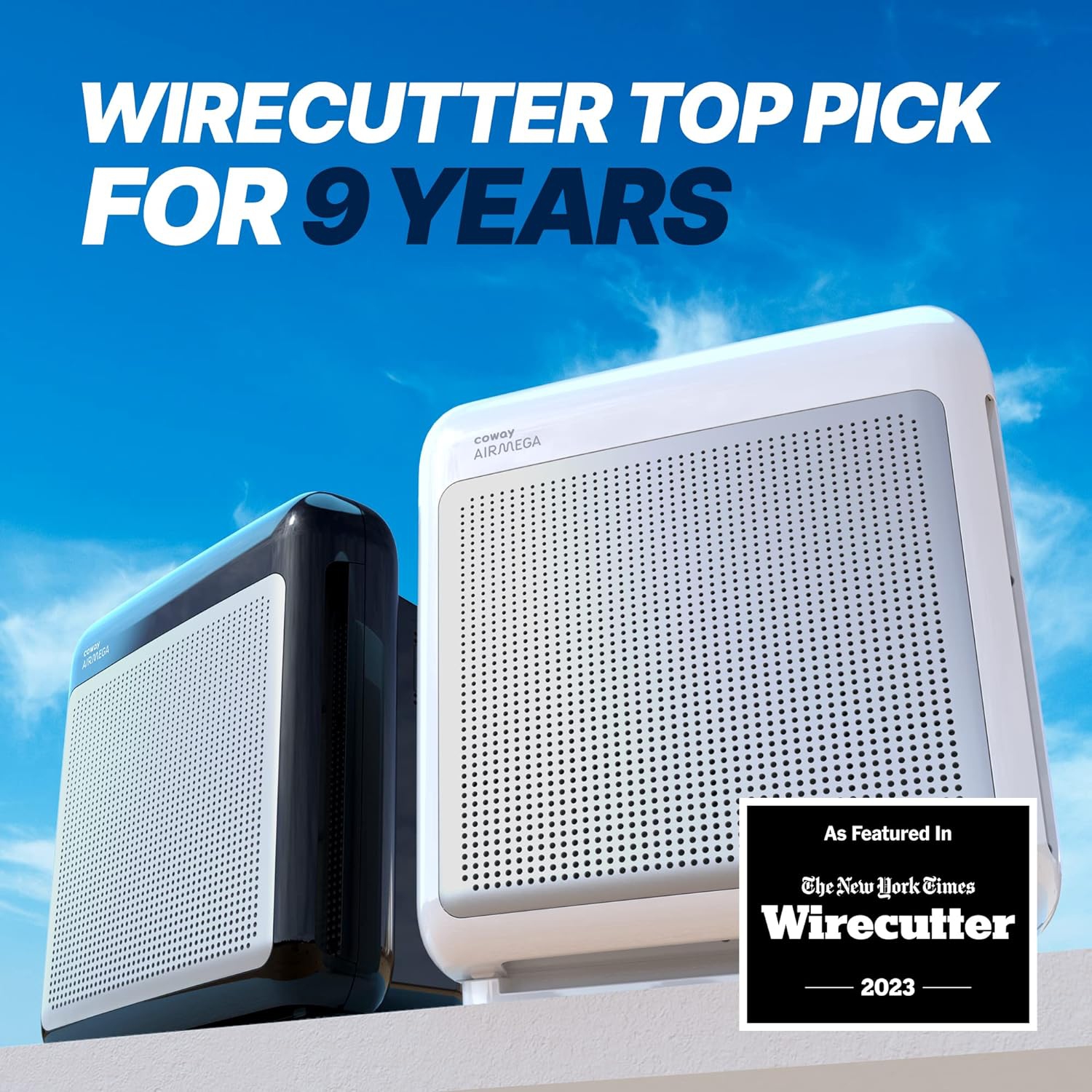 Purificateur d'air True HEPA et au charbon actif AirMega 200&nbsp;M de Coway, AP-1518R - Noir