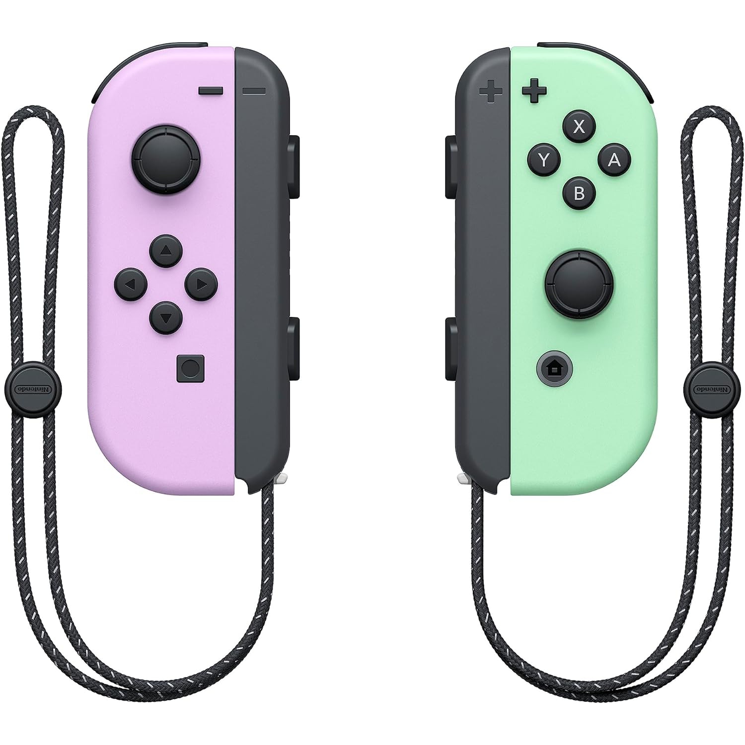 Refurbished (Good) Nintendo Switch Original Left and Right Joy-Con Controllers - Pastel Purple / Pastel Green