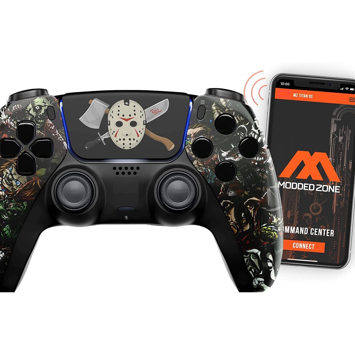 Scare Party Smart Anti Recoil Rapid Fire Controller Compatible with PS5 Custom Modded Controller All Shooter Games & More