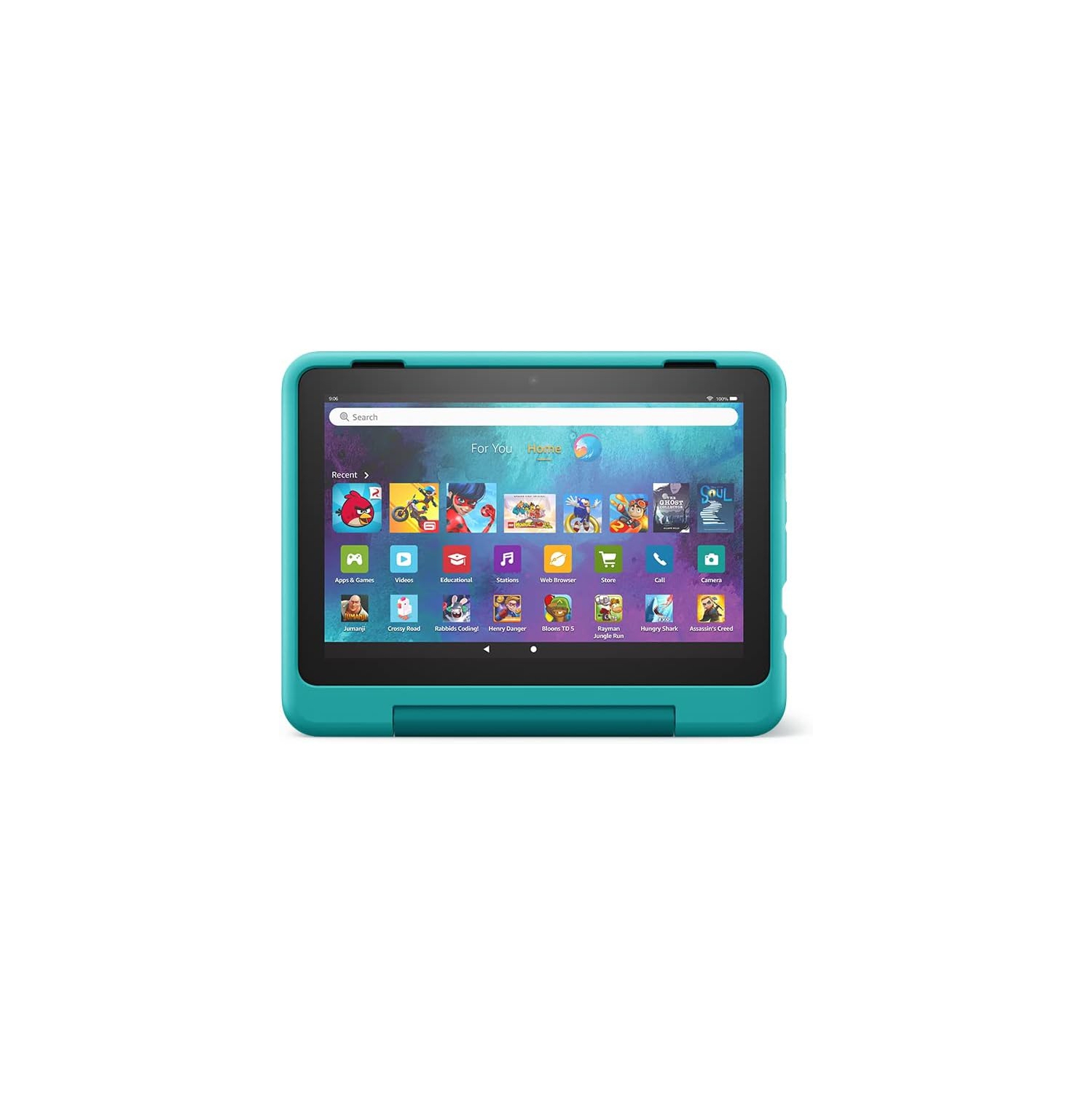 Amazon Fire HD 8 Kids Pro (2022) 8" 32GB FireOS Tablet with Case -Teal - OPEN BOX