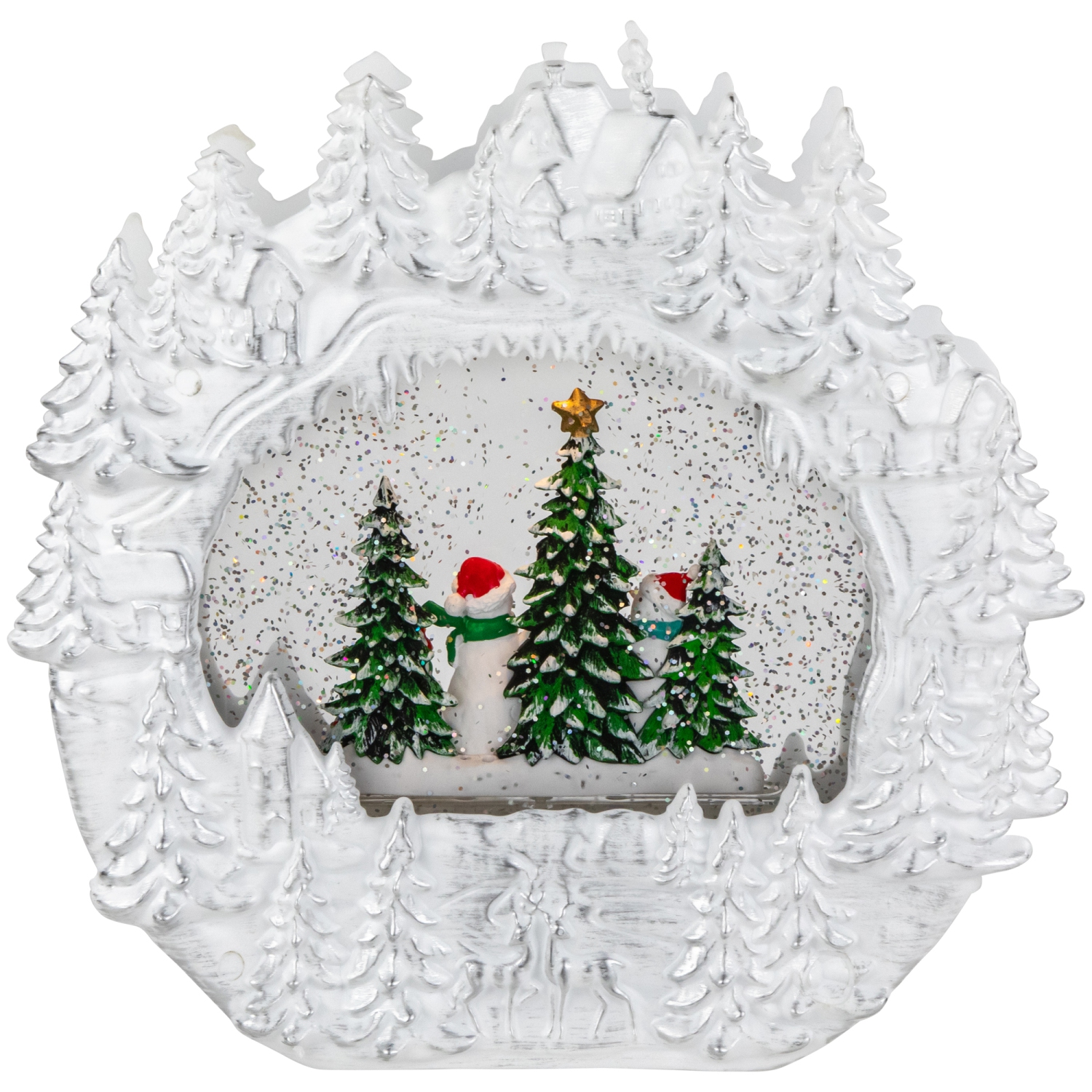 LED Lighted Caroling Snowmen Christmas Snow Globe - 9.5"