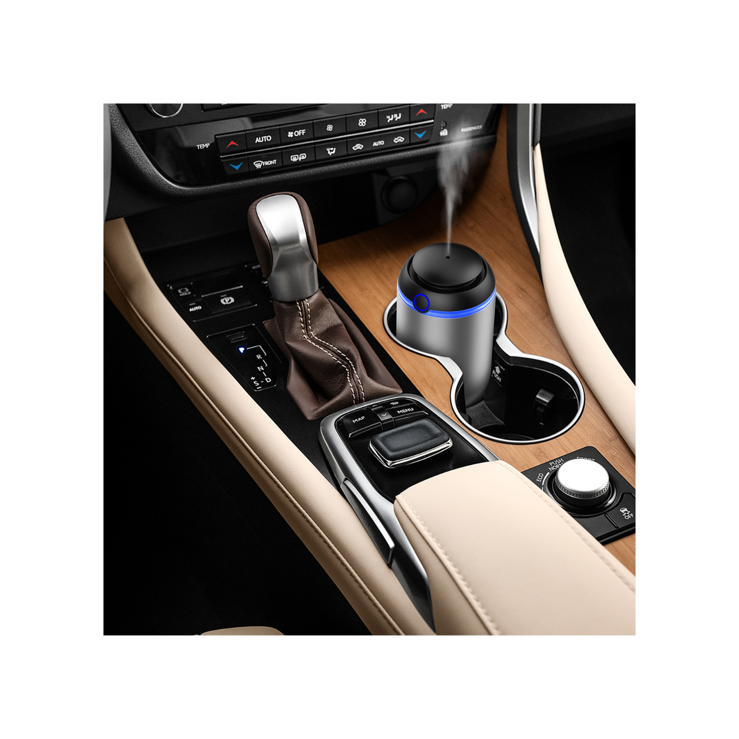 Diffuseur d'huile essentielle intelligent de Thaiscent pour modes voiture et maison-2 disponibles pour ajuster l'intensité de la diffusion