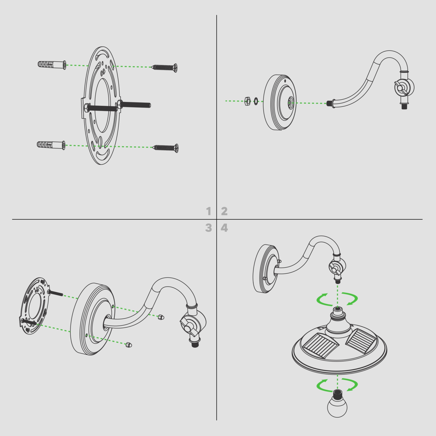 Classy Caps Dark Bronze Solar Barn Light