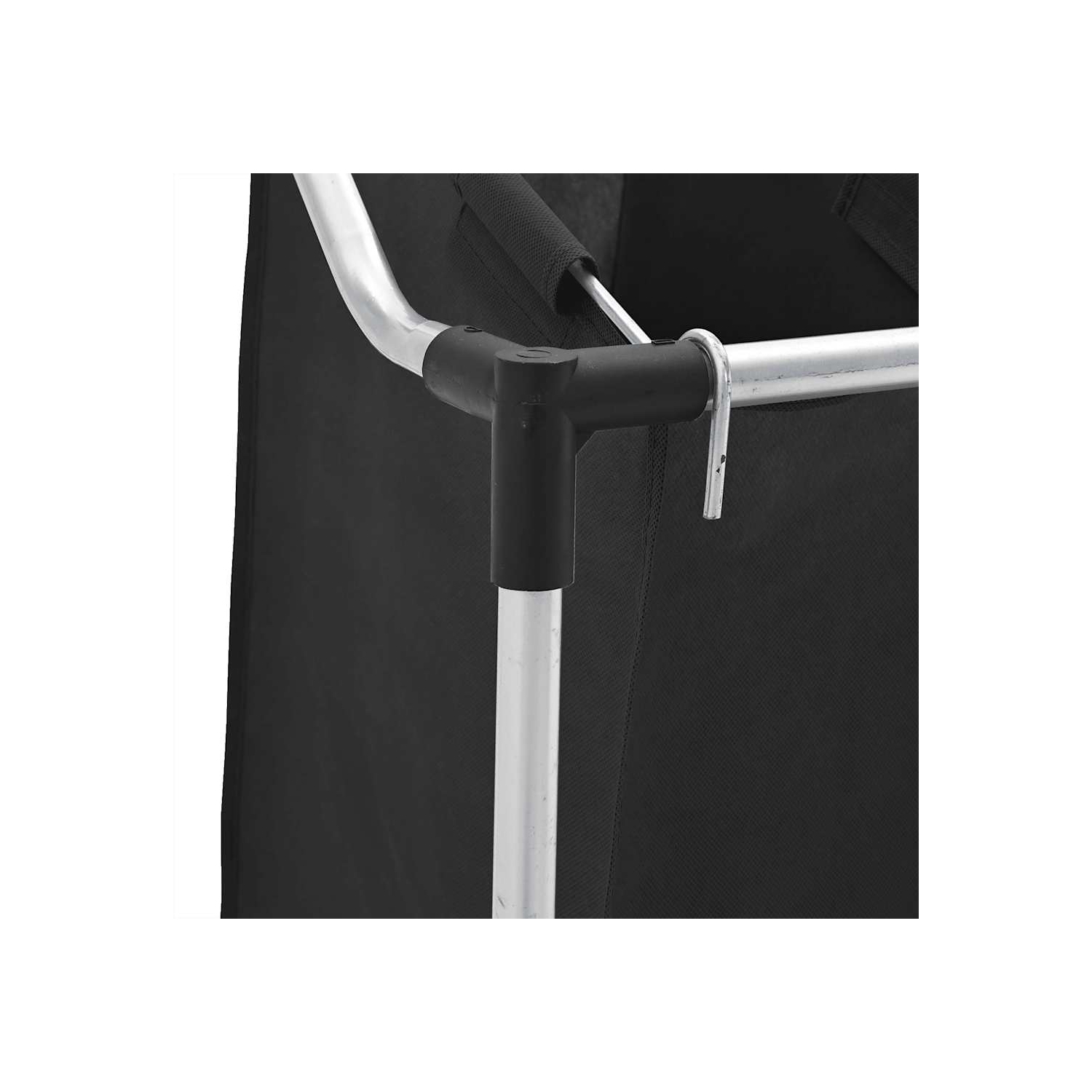 Laundry sorter with 4 bags black grey