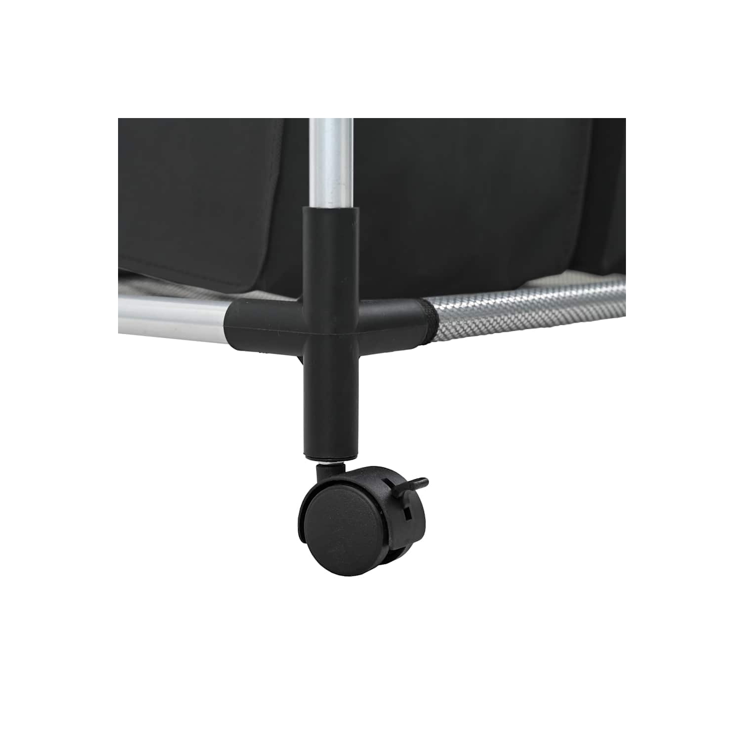 Laundry sorter with 4 bags black grey