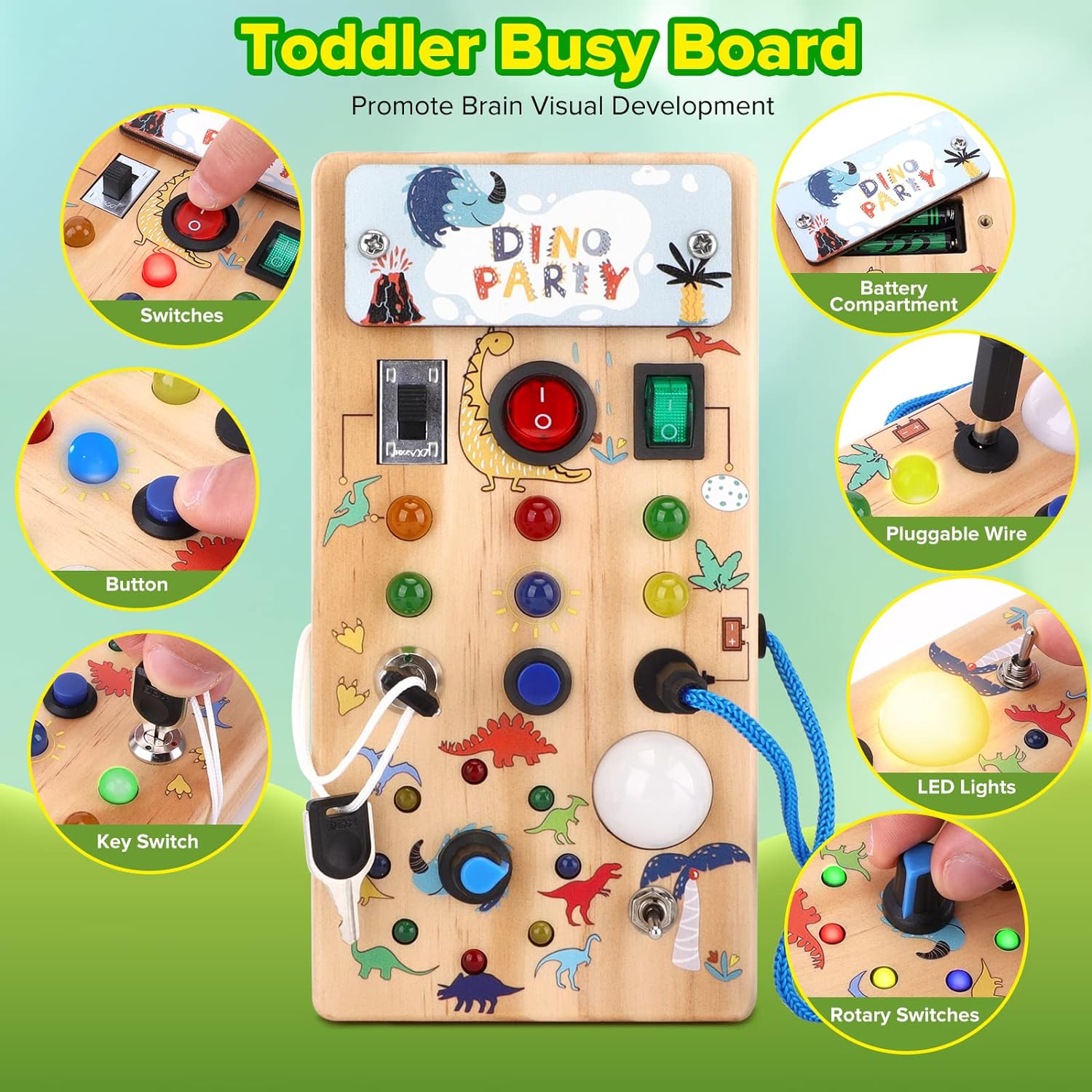 Montessori Learning Busy Board for Toddlers– Dunasty