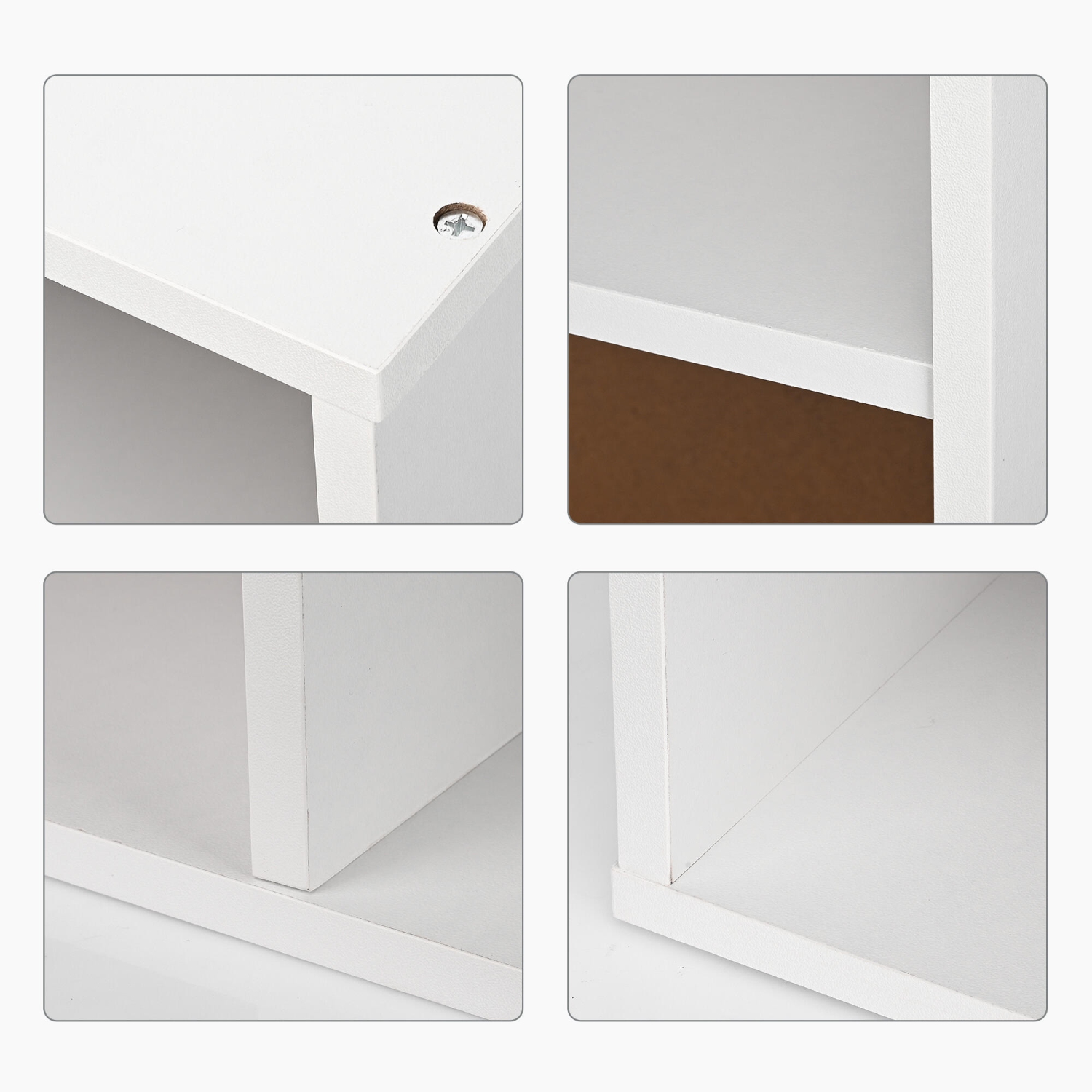 Bibliothèque à 5 cubes avec tablette ouverte blanche, élégante et fonctionnelle rangement pour livres pour le salon et la chambre à coucher