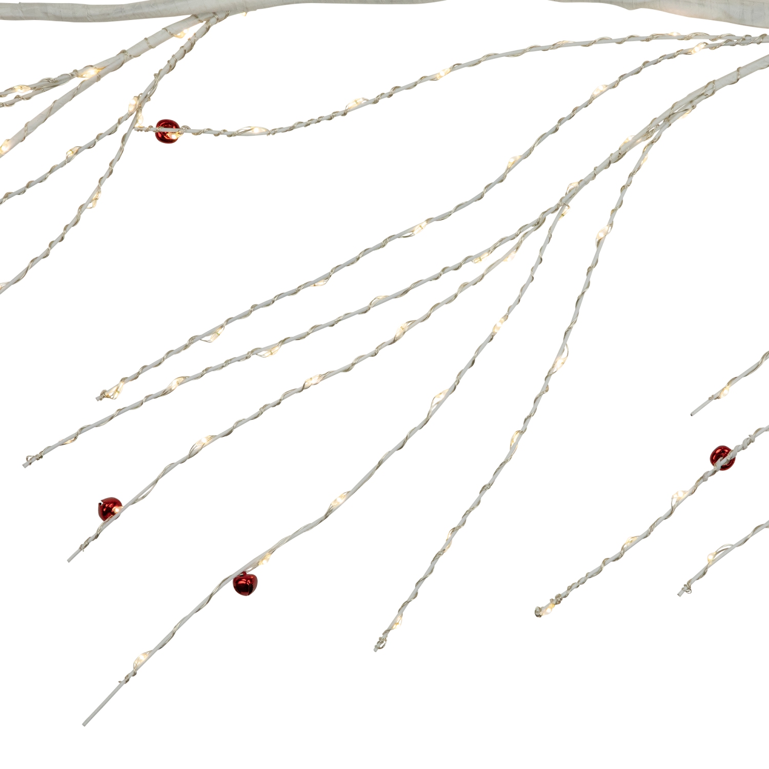 Pre-Lit Christmas Garland with Jingle Bells - 6' X 6" - Warm White Lights