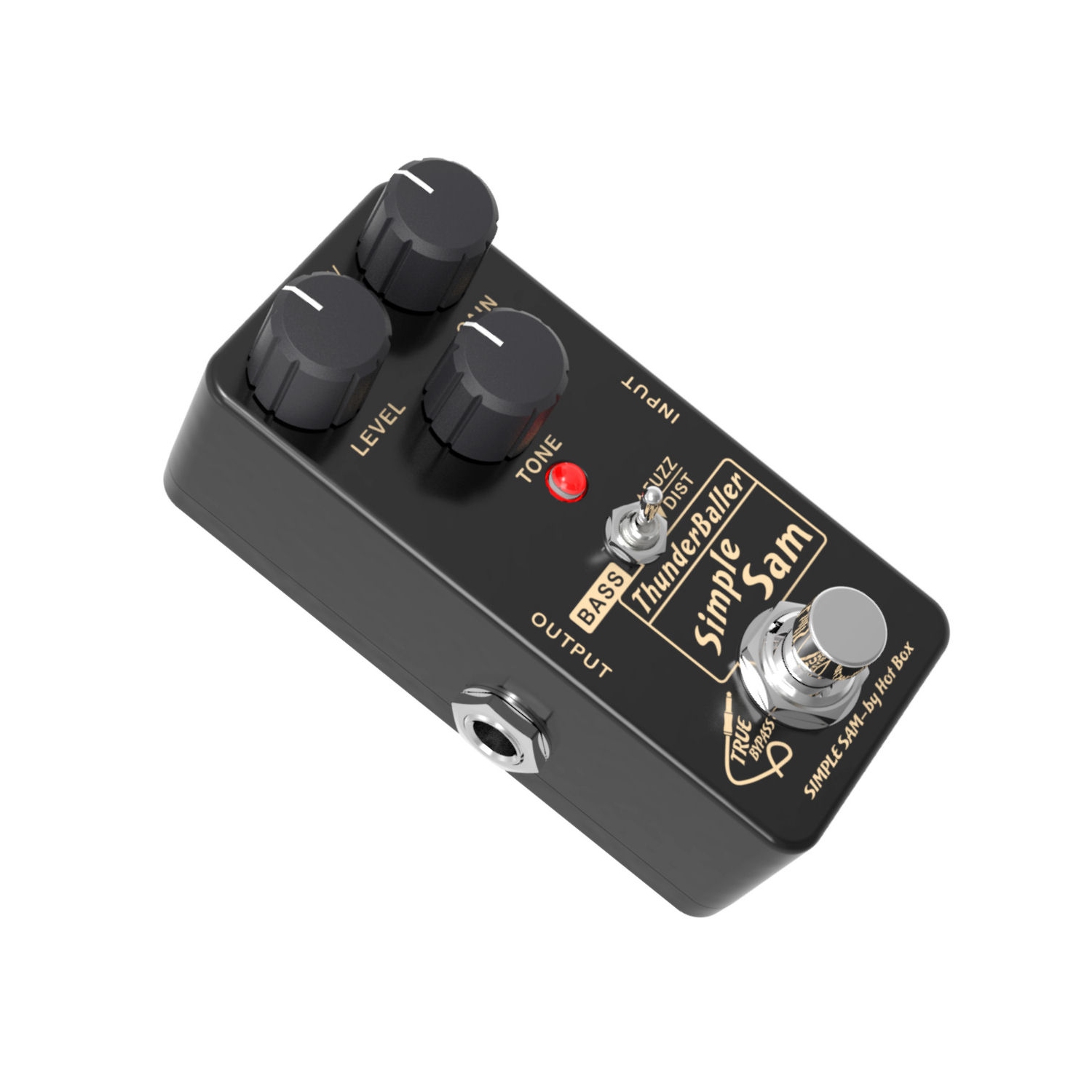 Simple Sam ThunderBaller Fuzz+Distortion Pedal 4 BASS Guitar FX Astounding Tone