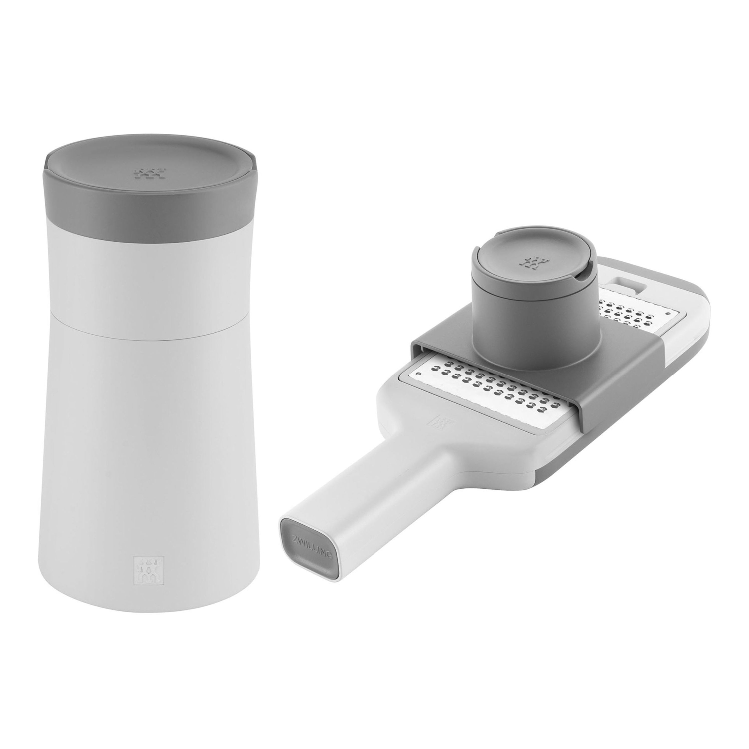 ZWILLING – Ensemble de 3 accessoires de cuisine en plastique Z-Cut, gris antique