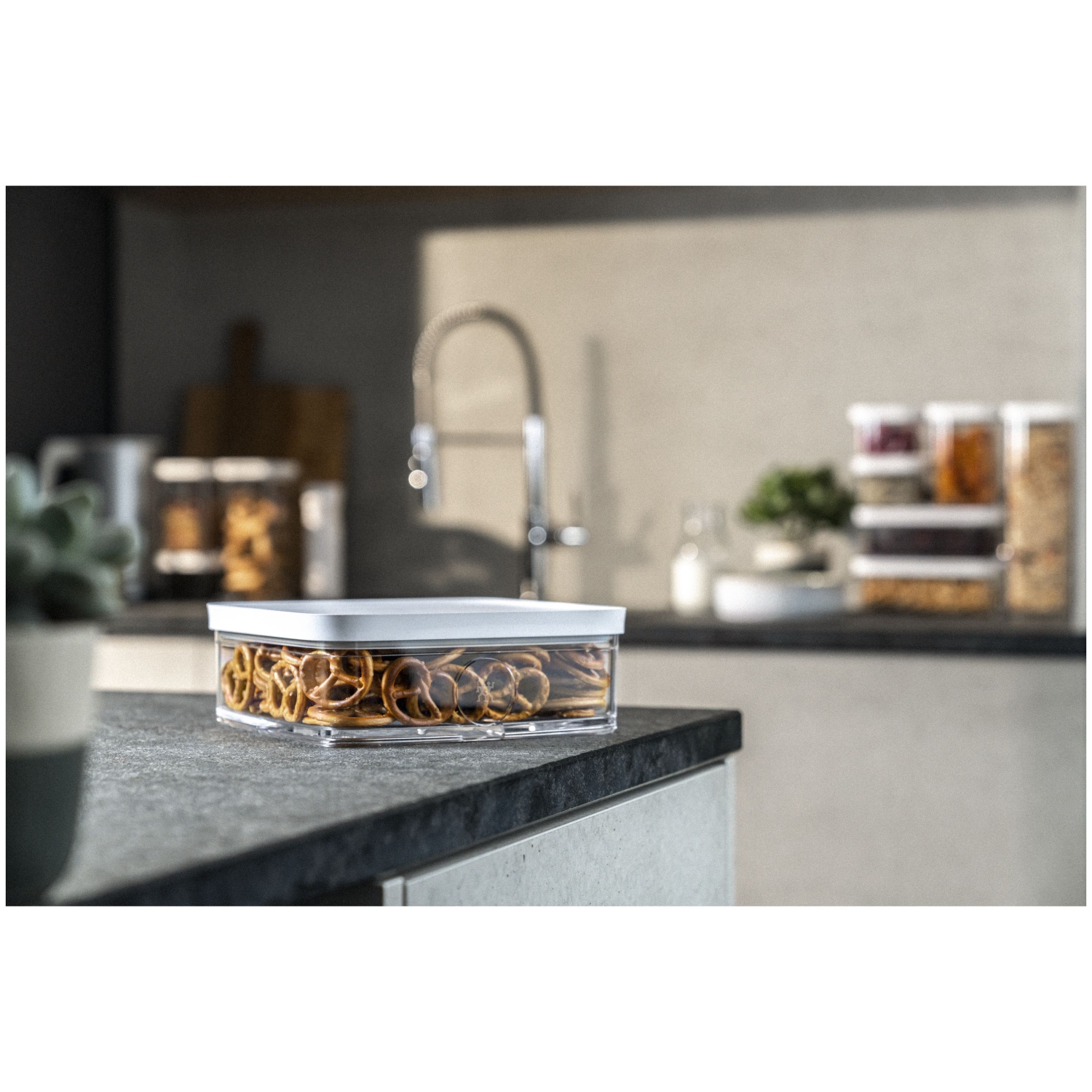 ZWILLING Fresh & Save CUBE Cube Box L / 21 cm, Transparent-White