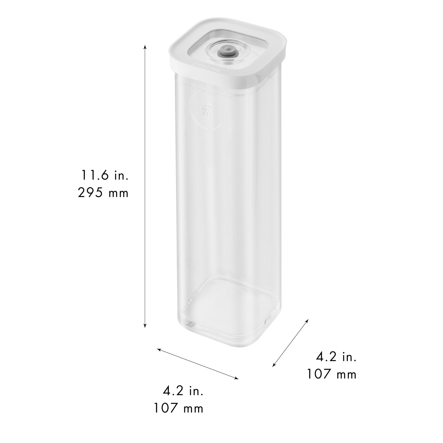 ZWILLING Fresh & Save CUBE Cube Box 4S / 11 cm, Transparent-White