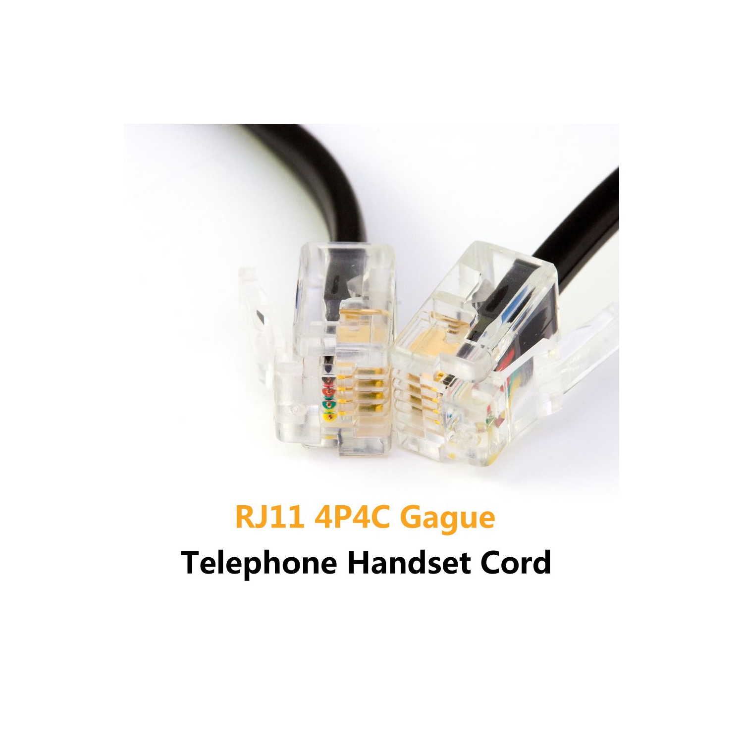 Câble de combiné de téléphone, câble spiralé de 1,56 à 13 pi, câble de combiné de téléphone sans fil spiralé