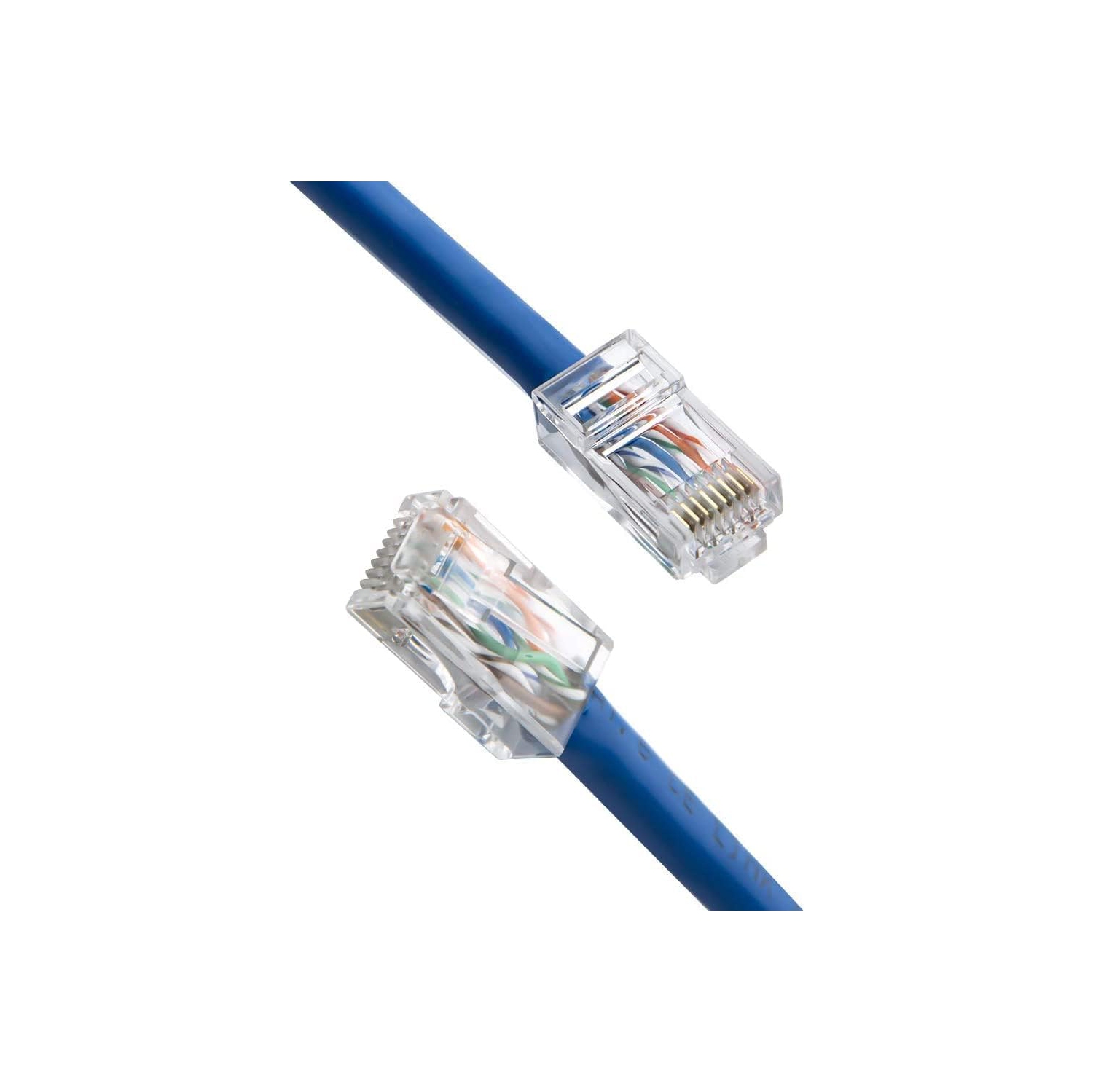 Paquet de 200 connecteurs Cat6 RJ45, Cat6 connecteurs, Cat6 / Cat5e RJ45, connecteurs à sertir pour câble Ethernet UTP