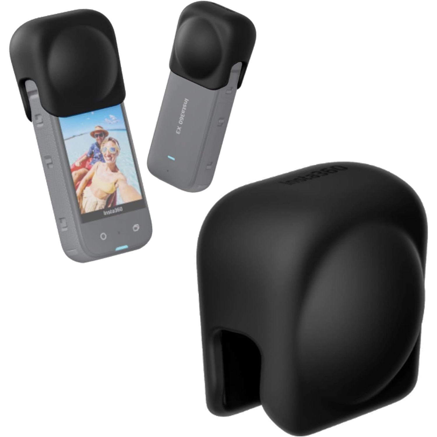 Protège-objectif pour Insta360 X3 housse de protection en silicone housse de protection contre la poussière Accessoires