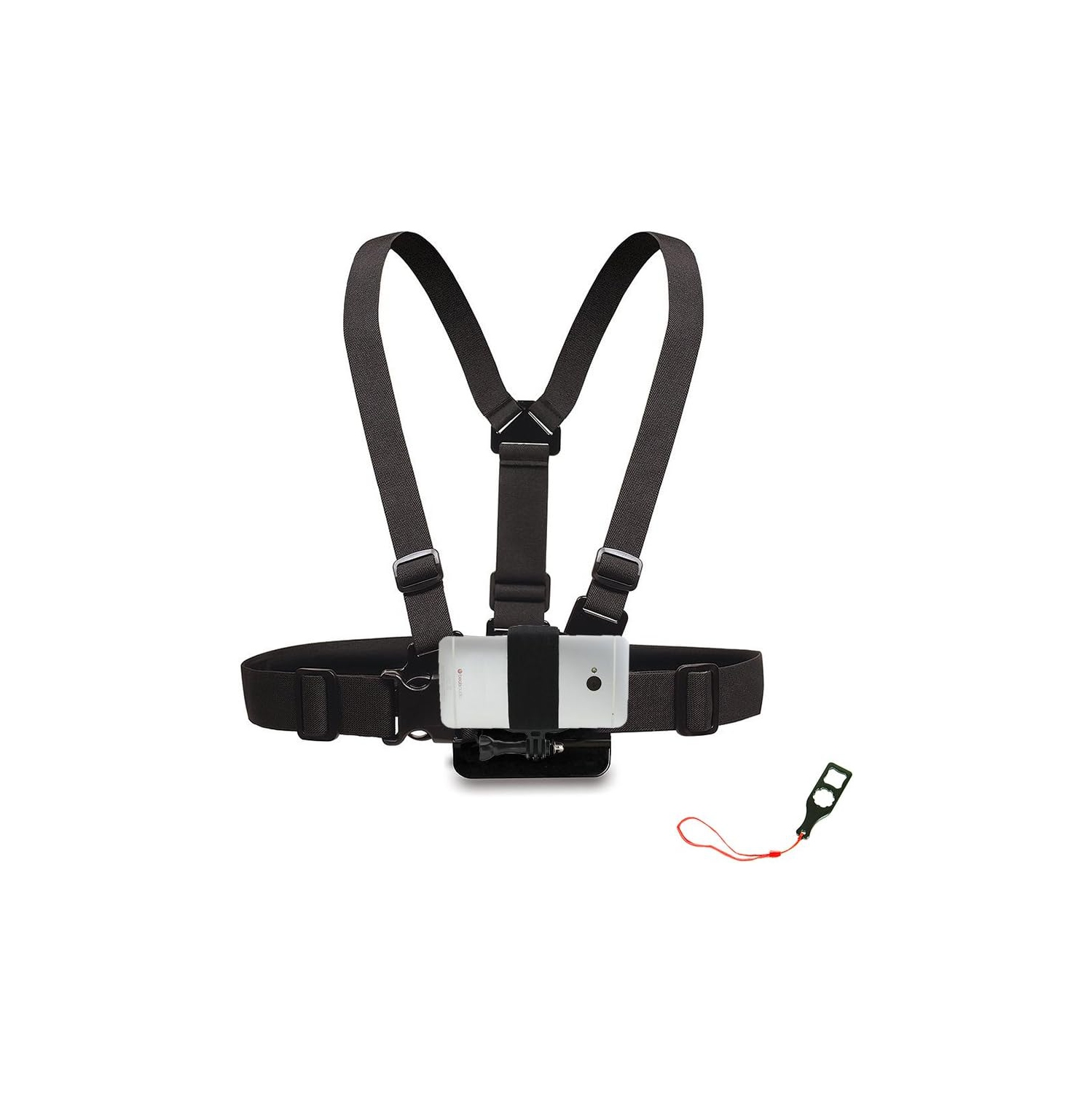 Gopro Chest Mount with ® Adapter for Smartphone, W/j-hook & Screw, Operable with Any Smartphone. Strongest