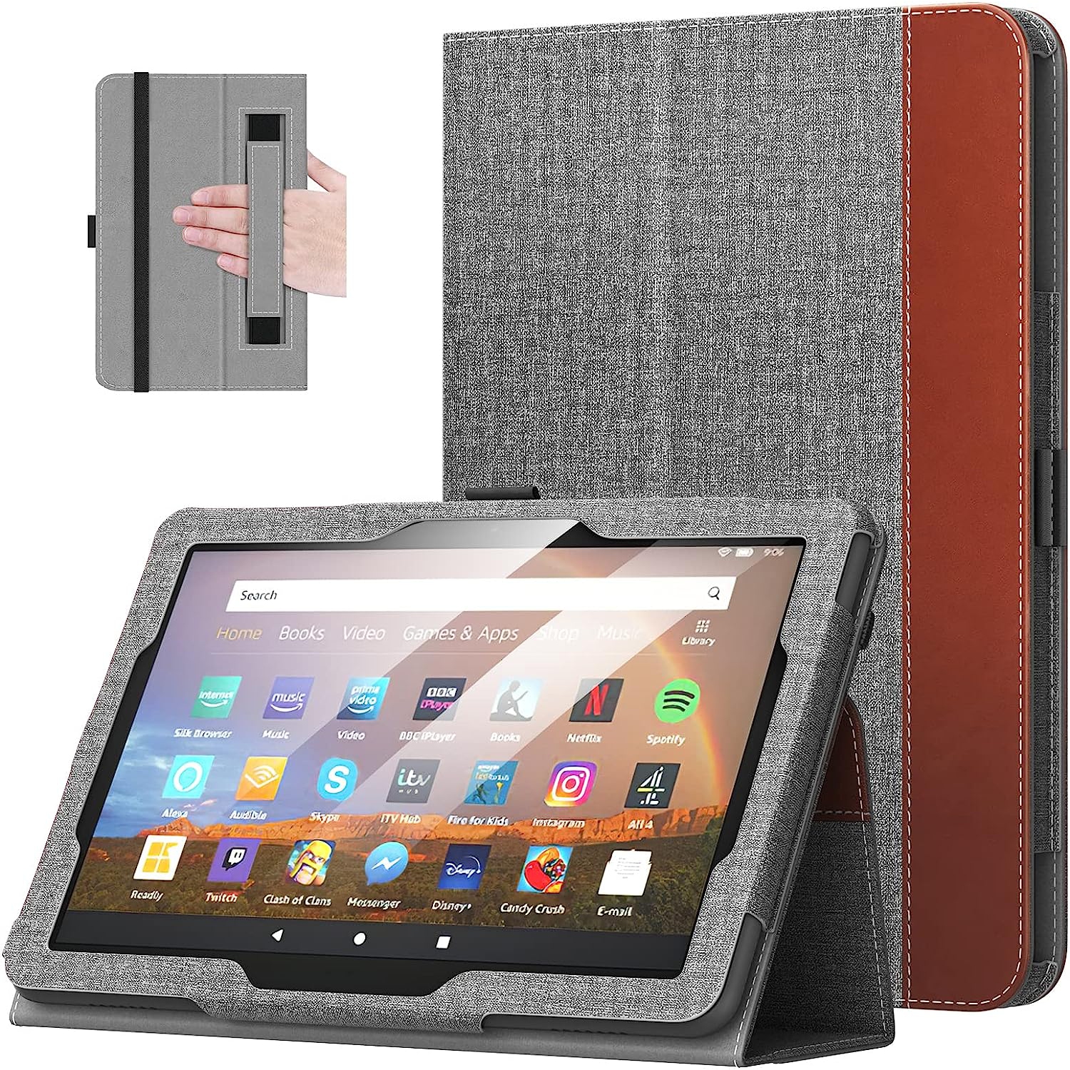 Case Fits All-New Kindle Fire HD 8 & 8 Plus Tablet (12th Generation/10th Generation, 2022/2020 Release)