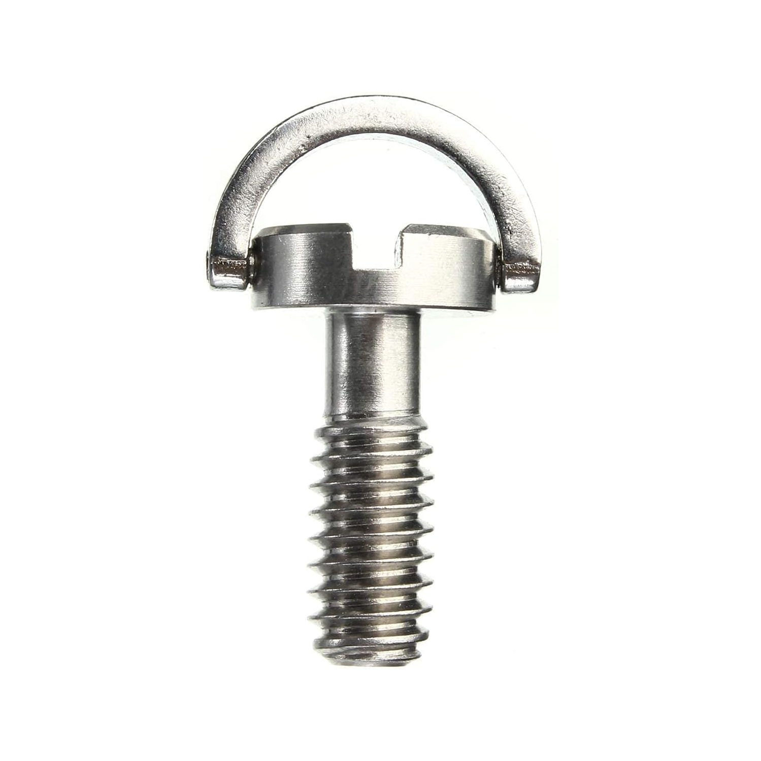 Camera Mounting Screw, 6pcs Long Longer Shaft Steel Flat Head D Shaft D-Ring 1/4" Mounting Screw Screws Adapter 1/4