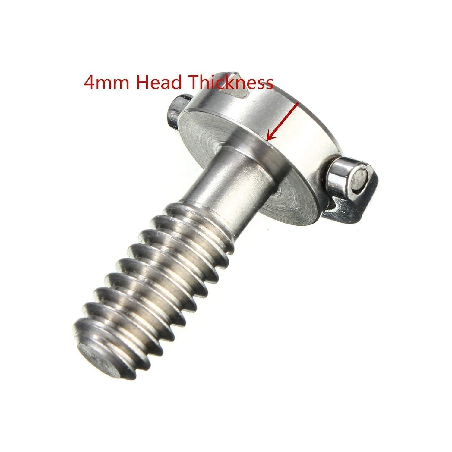 Camera Mounting Screw, 6pcs Long Longer Shaft Steel Flat Head D Shaft D-Ring 1/4" Mounting Screw Screws Adapter 1/4