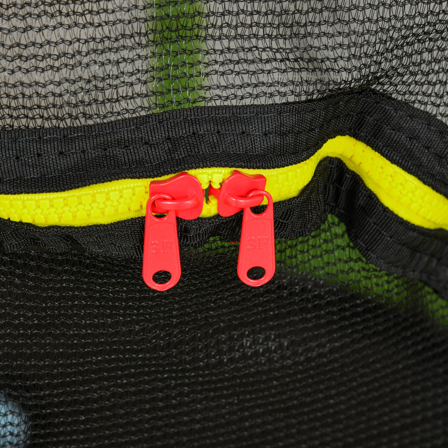 Outsunny 55" Kids Trampoline with Enclosure Net Steel Frame Indoor Round Bouncer Rebounder Age 3 to 6 Years Old, Green