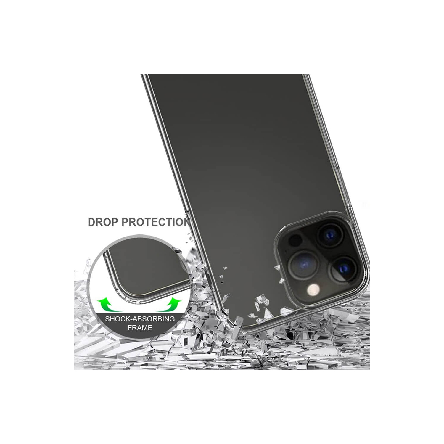 Supershield Fitted Hard Shell Case for iPhone 15 Pro Max - Clear