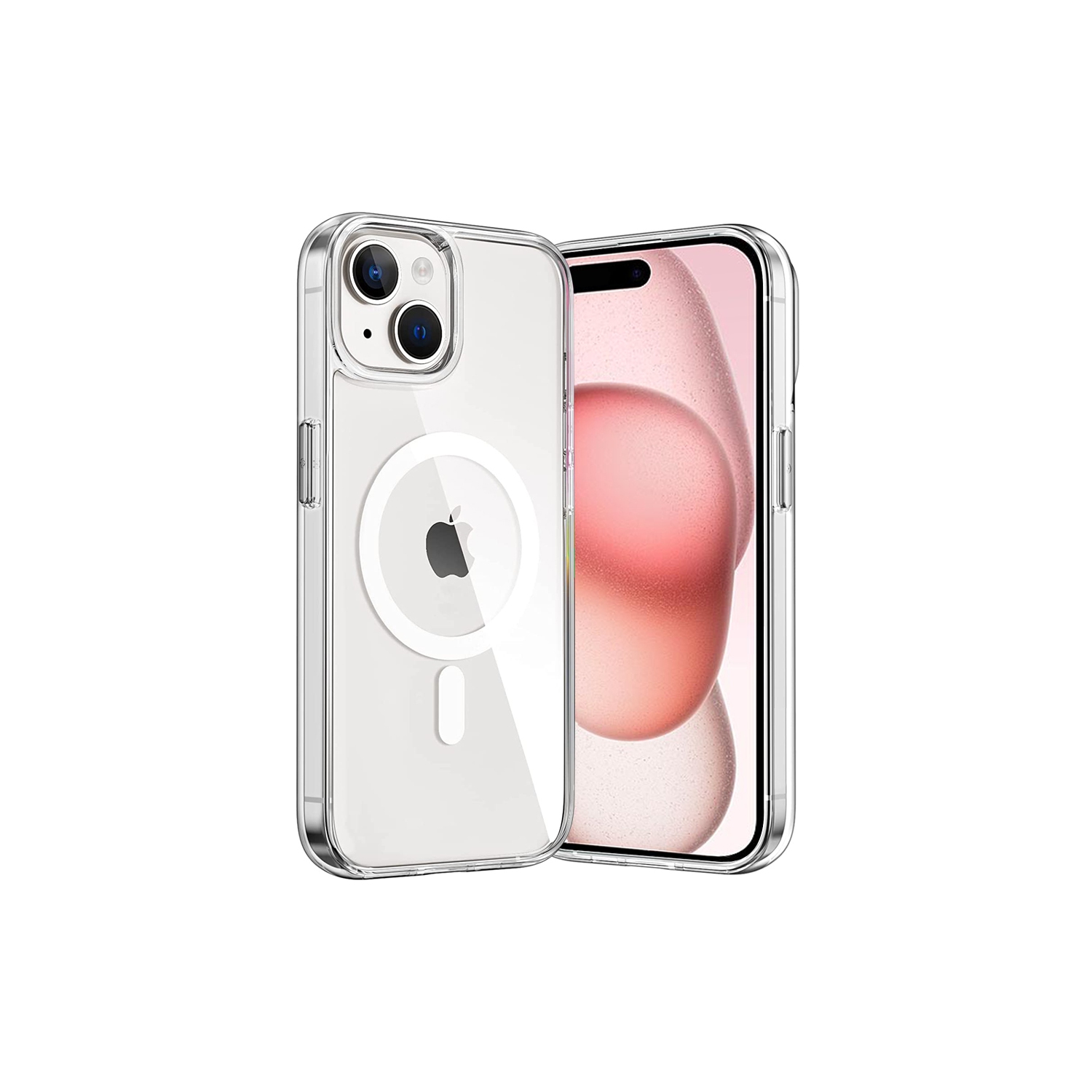 SuperShield Apple Fitted Hard Shell Case with MagSafe for iPhone 15 - Clear