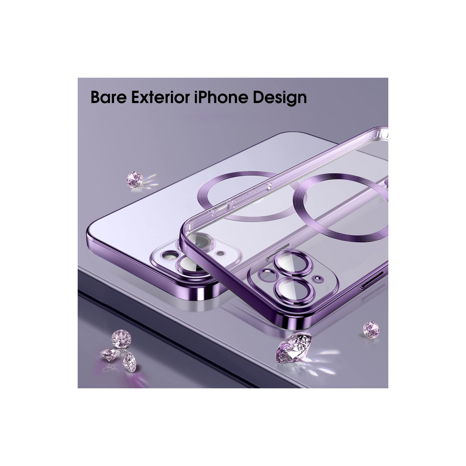 Supershield Apple Fitted Hard Shell Case with MagSafe for iPhone 15 pro - Purple