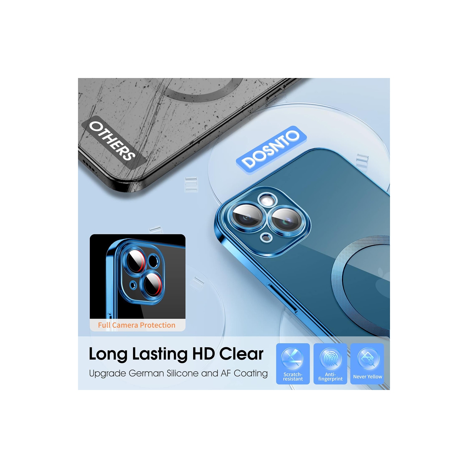 Supershield Apple Fitted Hard Shell Case with MagSafe for iPhone 15 Pro Max - Blue