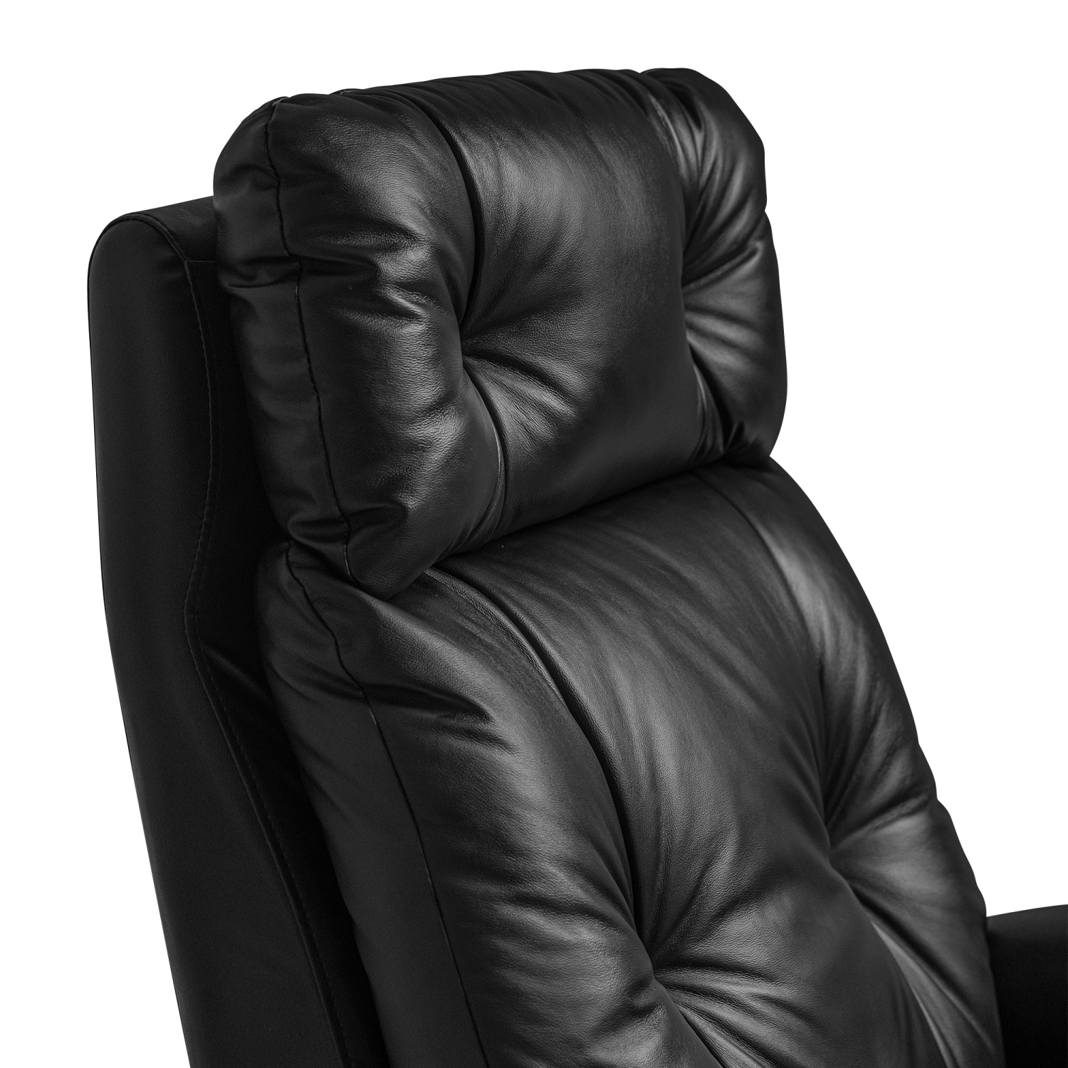 Fauteuil inclinable électrique Freya de Kinnls avec repose-pieds en cuir véritable