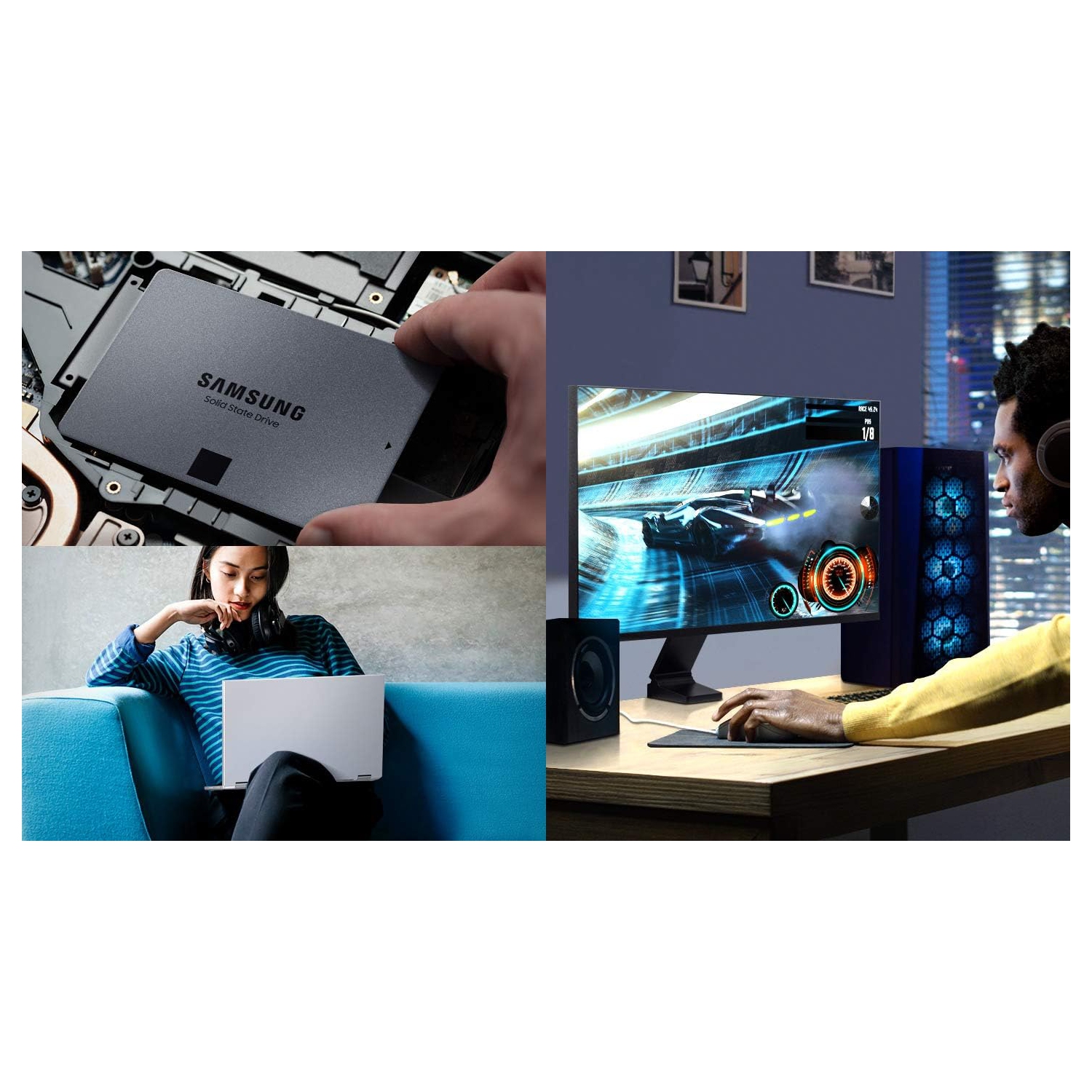 Remis à neuf : disque SSD interne SATA III de 2,5 po 870 série QVO de Samsung