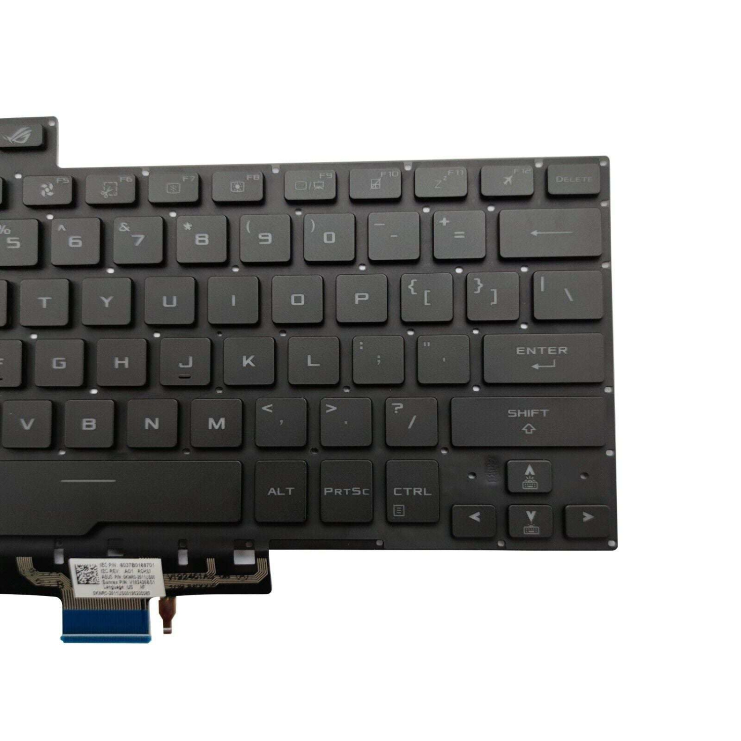 Asus ROG Zephyrus G14 GA401 Backlit Keyboard - US English Layout, Model 8037B0169701