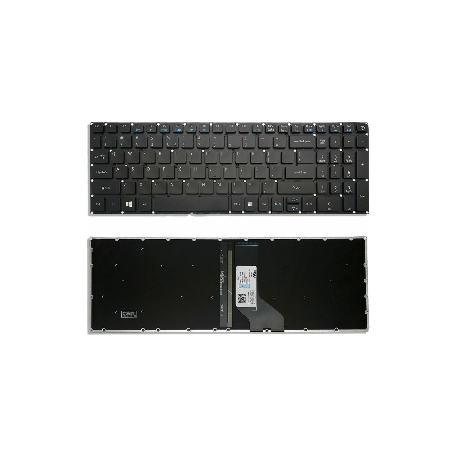 Acer Aspire A315 Series US English Backlit Keyboard - New Replacement for A315-31, A315-32, A315-33, A315-51, A315-52