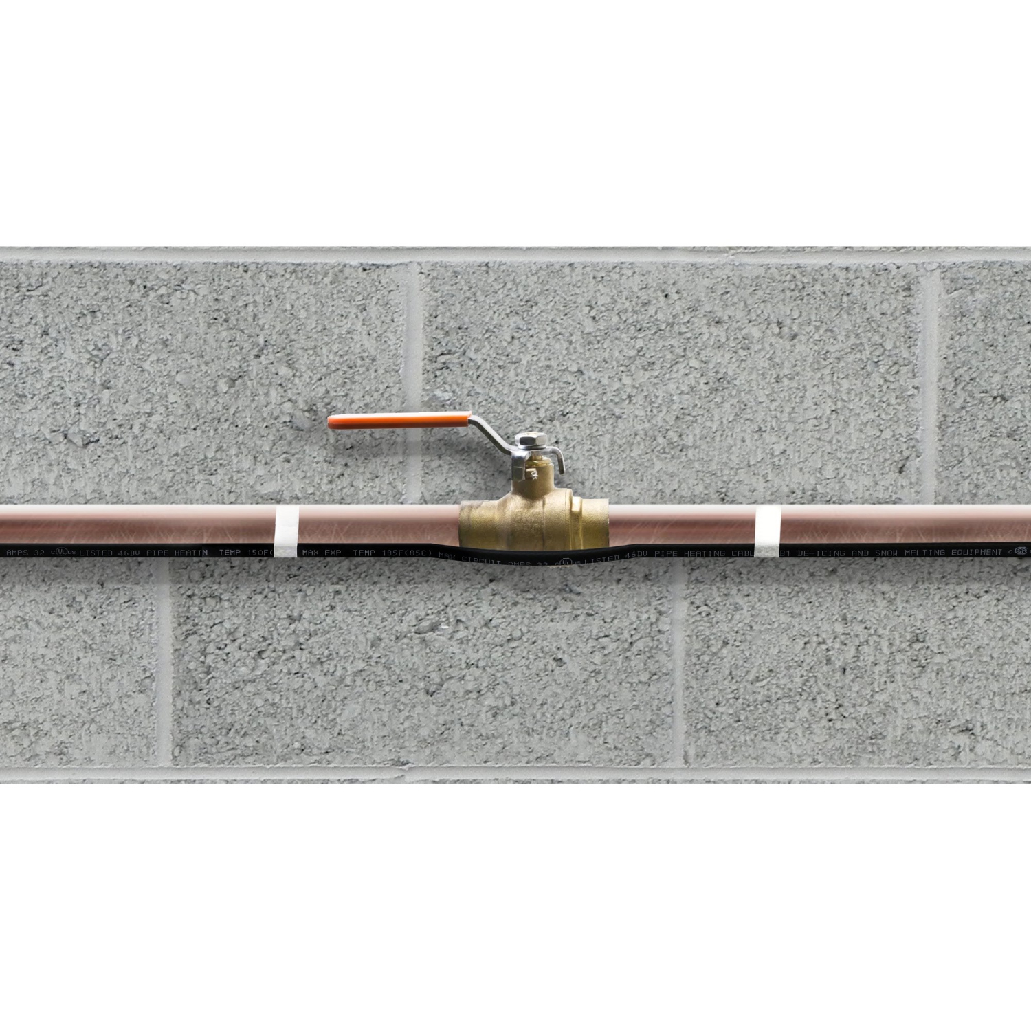 WarmlyOurs, Câble de traçage de chaleur Pro-Tect DIY, 80&nbsp;pi, protection contre la congélation des tuyaux, thermostat intégré