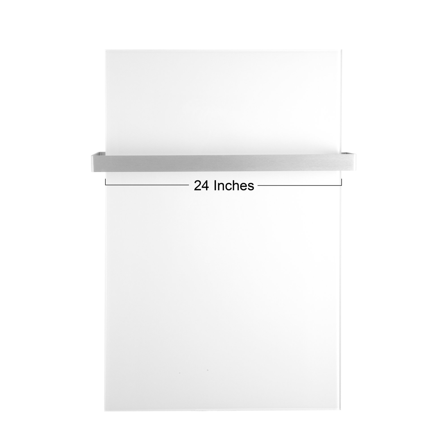 Warmlyours – porte-serviette pour les modèles à panneau radiant Ember, 24&nbsp;po, brossé