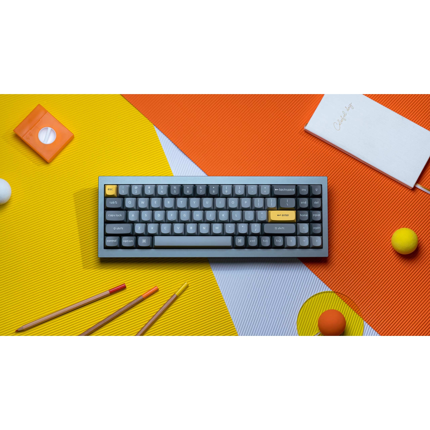 Keychron Q7 RGB Hotswap Mechanical Gaming Keyboard – 70% Layout, Gateron Pro Brown Switches – Compatible with Windows & macOS, Grey