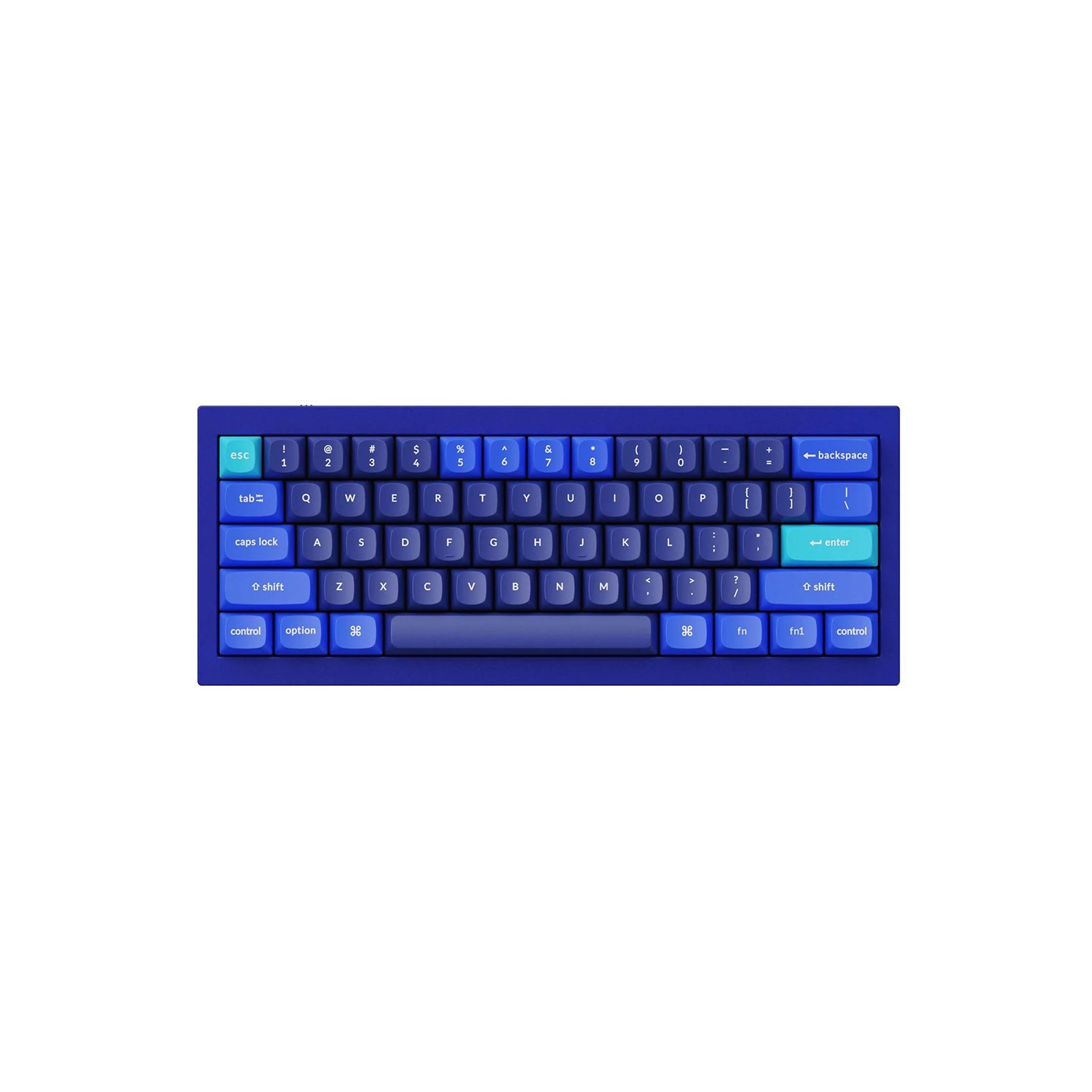 Keychron Q4 Hotswap Mechanical Keyboard - RGB - Blue - Aluminum Frame - Gateron Pro Brown - Mini - Windows Mac OS (Q4-O3)