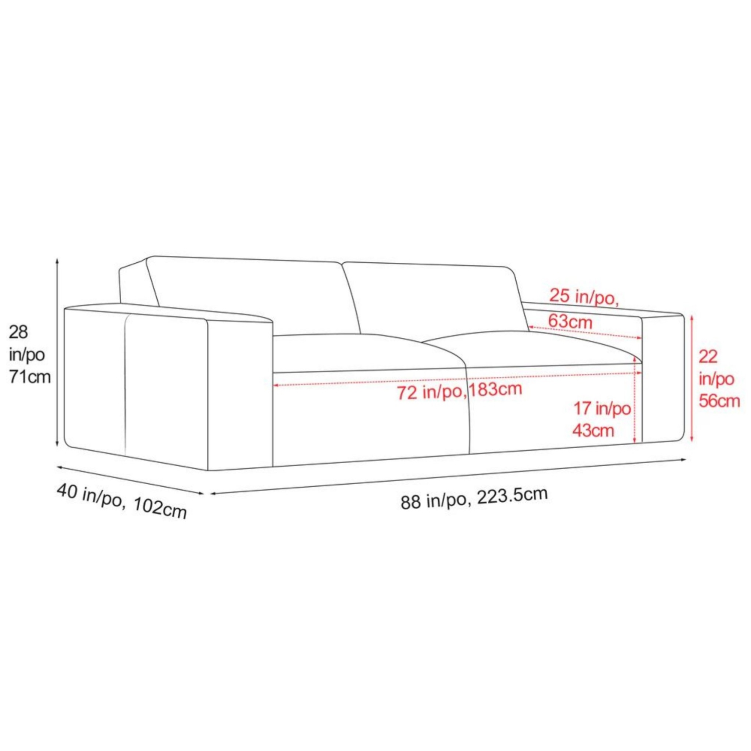 Valencia Nathan – sofa modulaire en cuir aniline avec mousse haute densité et duvet, causeuse, noir