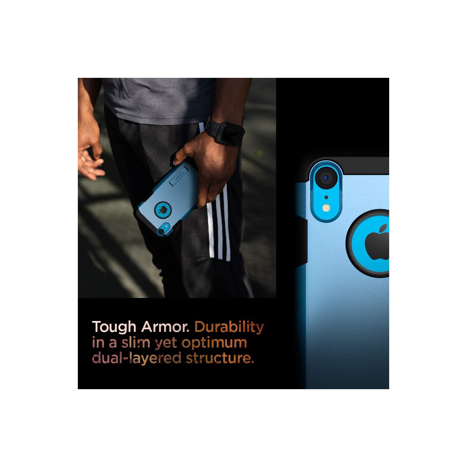 Tough Armor [Military Grade] Designed for iPhone XR Case 6.1 inch - Blue