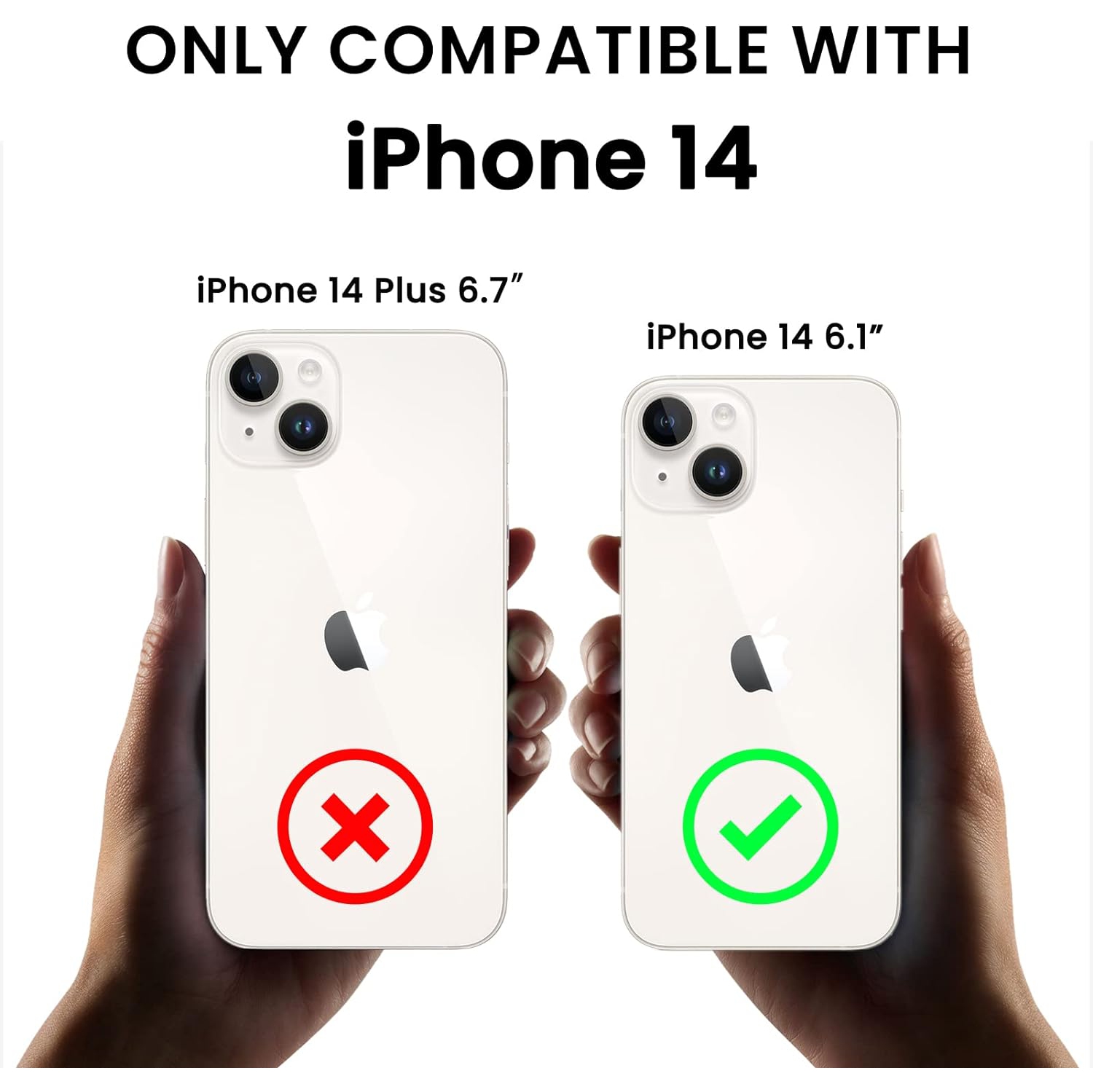 Compatible with iPhone 14 Case, with 2 x Screen Protector Liquid Silicone Gel Rubber Cover [Full Body]