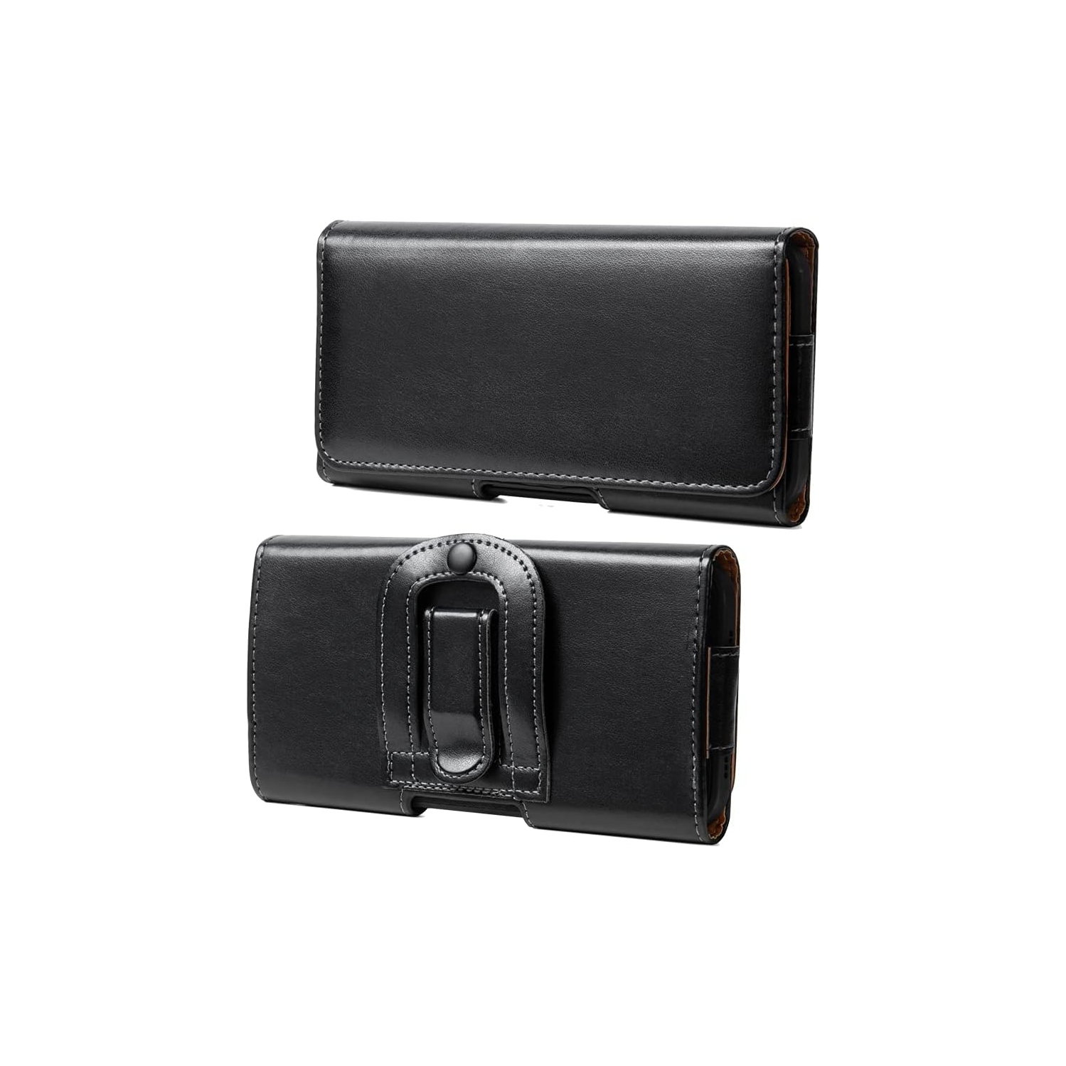 PU Leather Phone Holster Belt Clip Case for Samsung Galaxy A53 A52 A51 A32 A10S, S21 FE S20 FE S10 Plus, iPhone 13 Pro