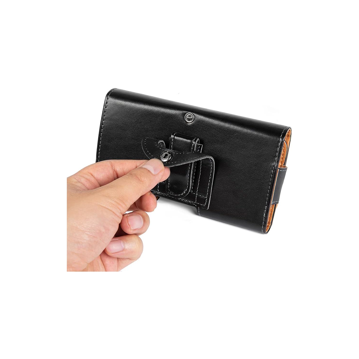 PU Leather Phone Holster Belt Clip Case for Samsung Galaxy A53 A52 A51 A32 A10S, S21 FE S20 FE S10 Plus, iPhone 13 Pro